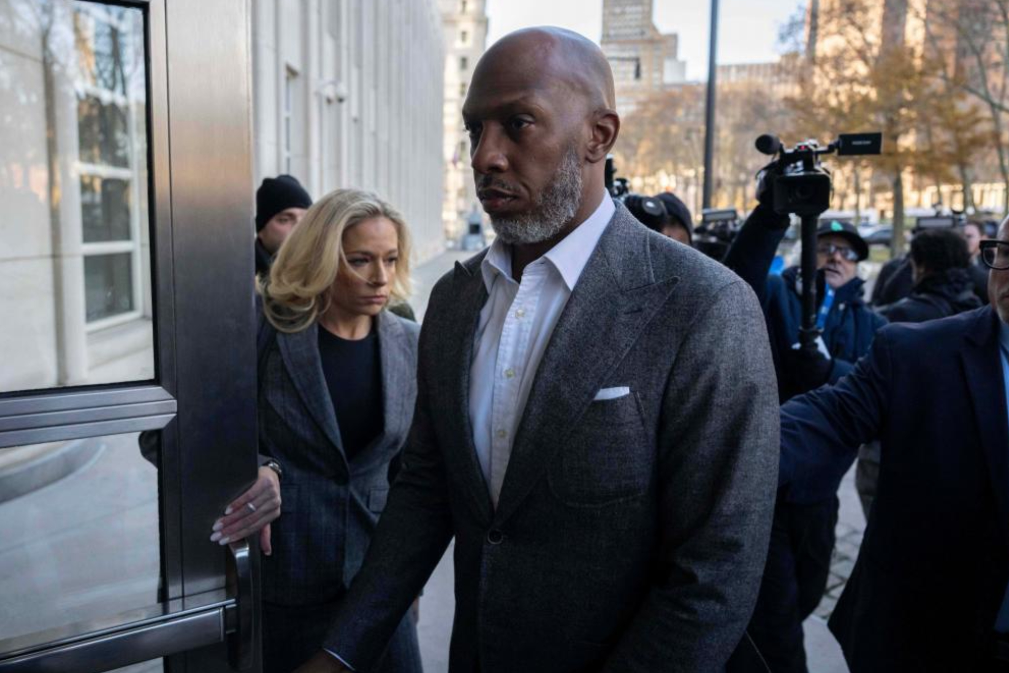 Chauncey Billups a su llegada a la corte federal de Nueva York. LAPRESSE.