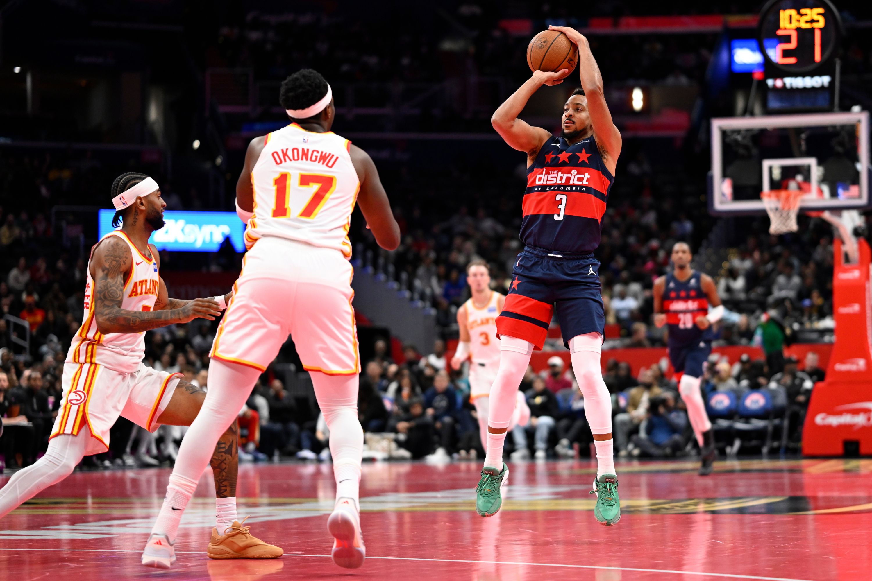 CJ McCollum scores 46 points in Wizards' win over Hawks