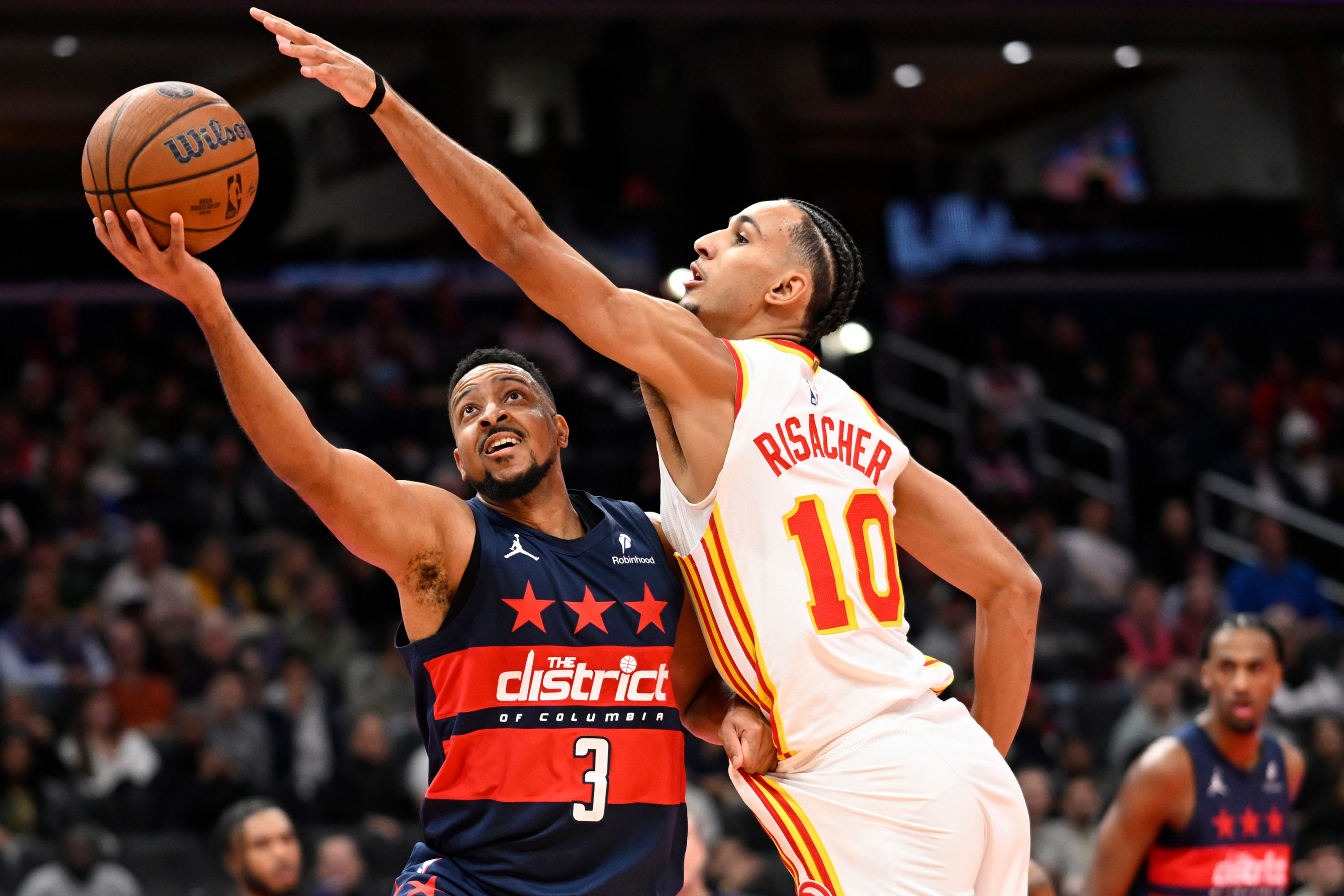 CJ McCollum scores 46 points in Wizards' win over Hawks