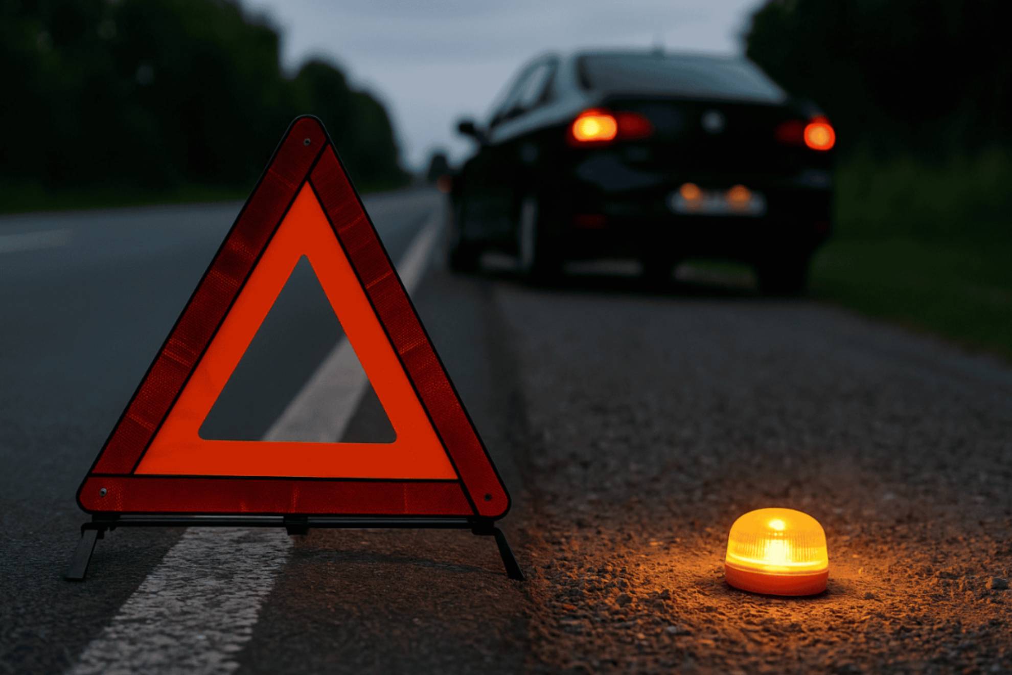 La visibilidad de la baliza es mejor que la del triángulo, pero no en todas las circunstancias.