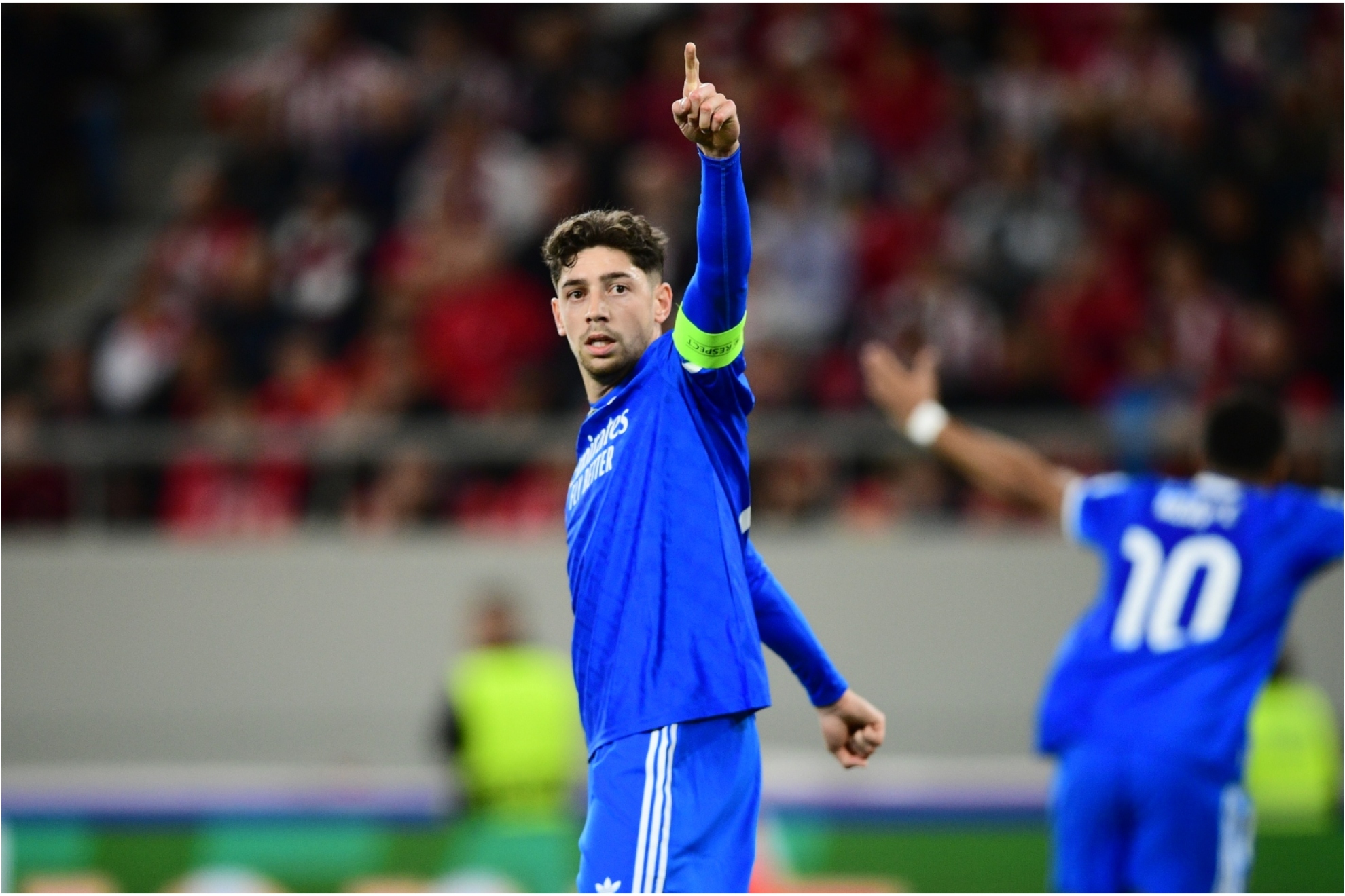 Fede Valverde, en el duelo ante Olympiakos en el Pireo.