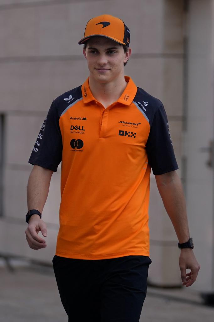 Piastri, en el paddock.