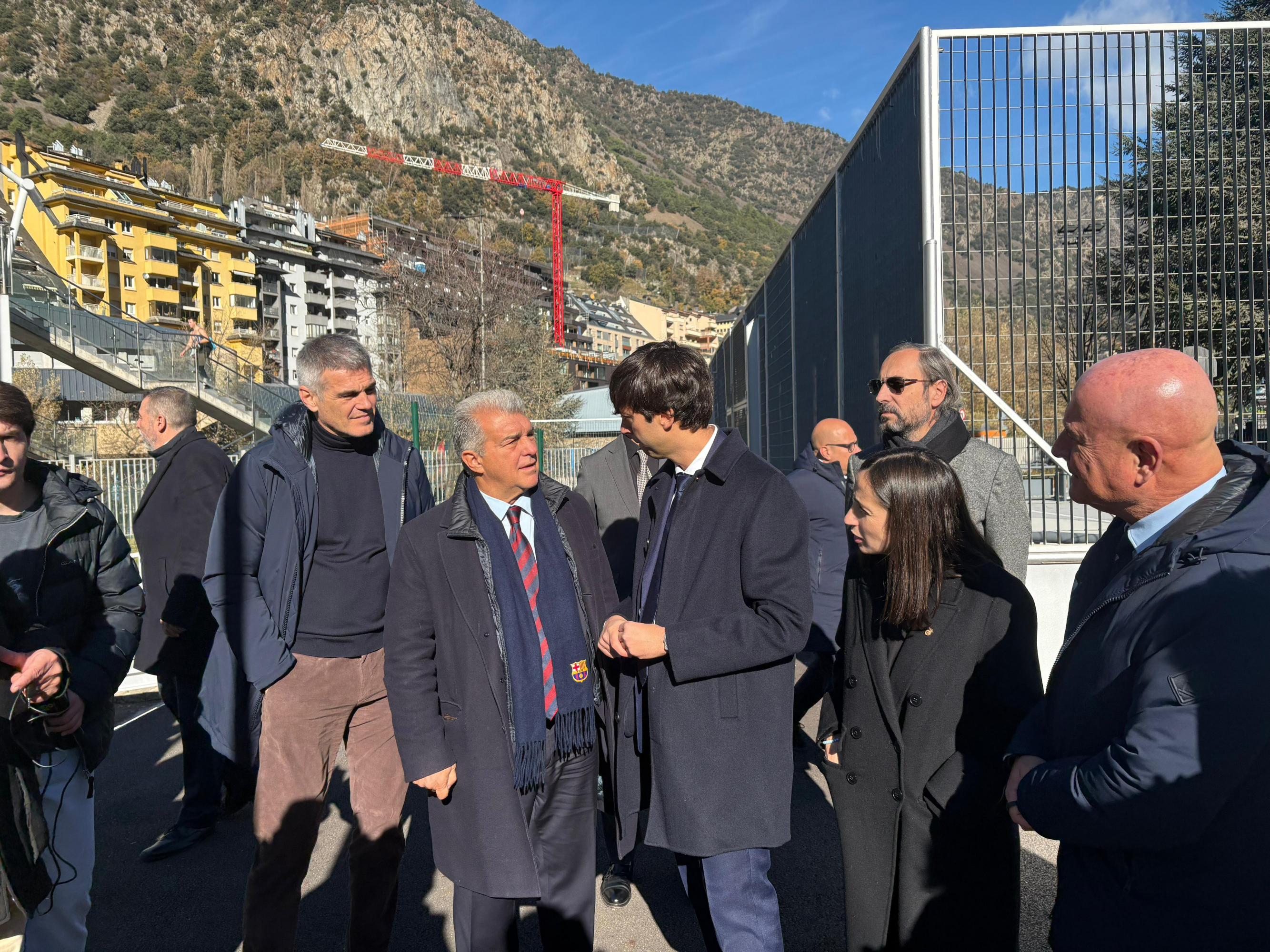 Laporta, durante el acto en Andorra