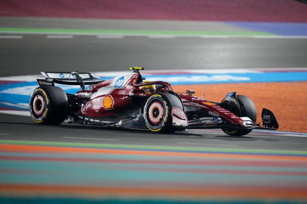 Hamilton, en acción.