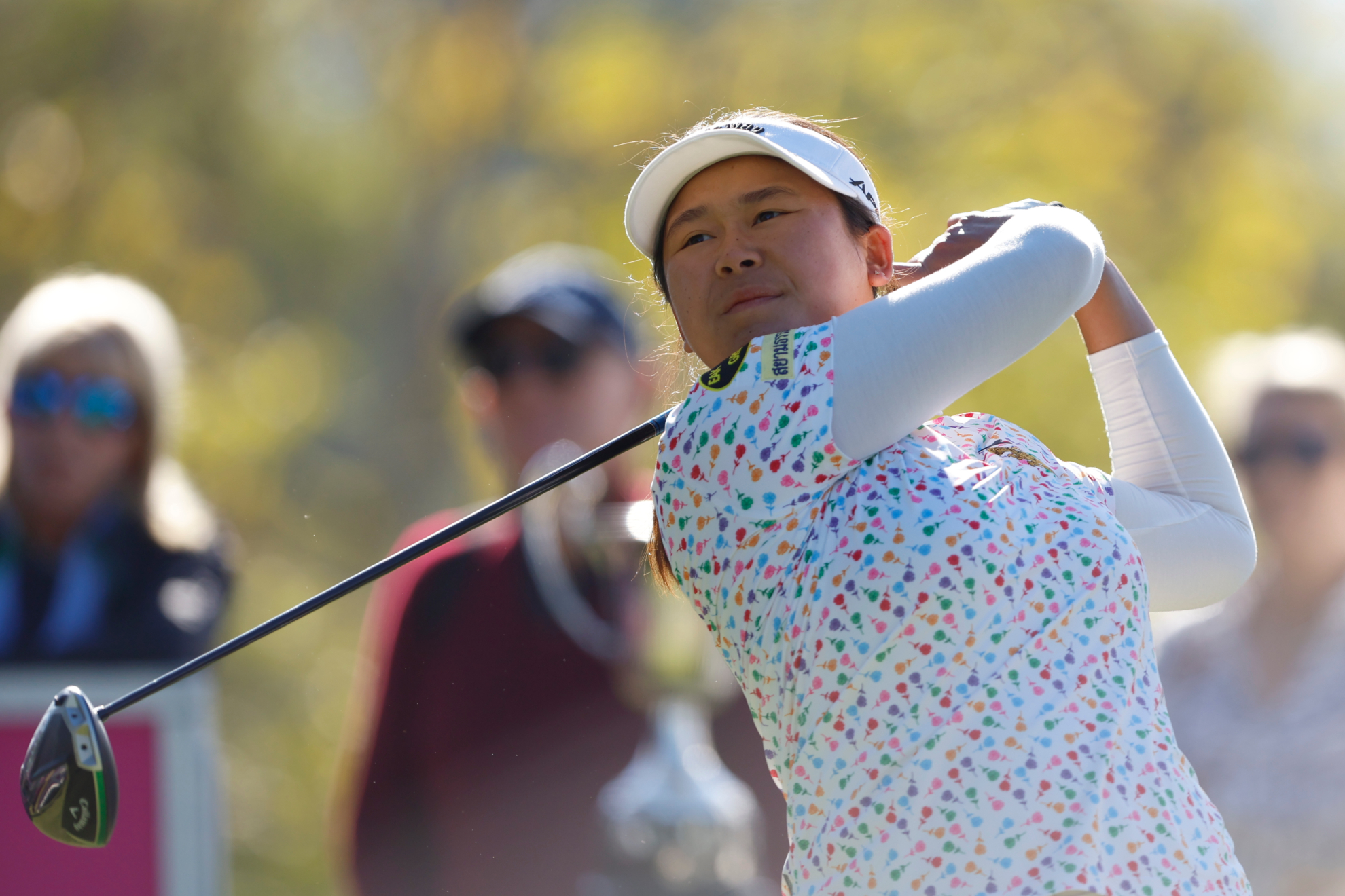 Trichat Cheenglab en el tee 1 de salida este viernes en la última prueba del circuito 'Ladies European Tour', el 'Andalucía Costa del Sol/Abierto de España'.
