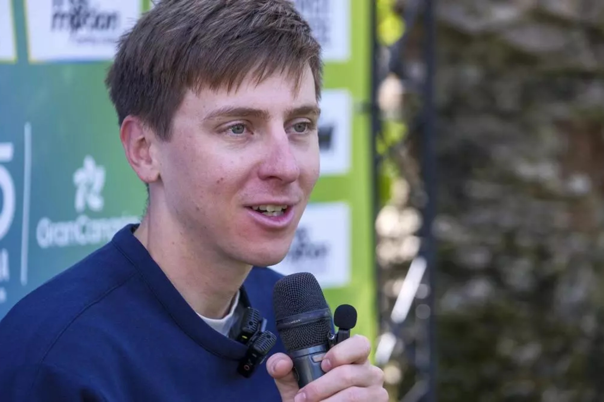 Pogacar, en Canarias.