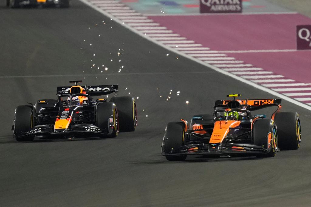 Norris y Verstappen.