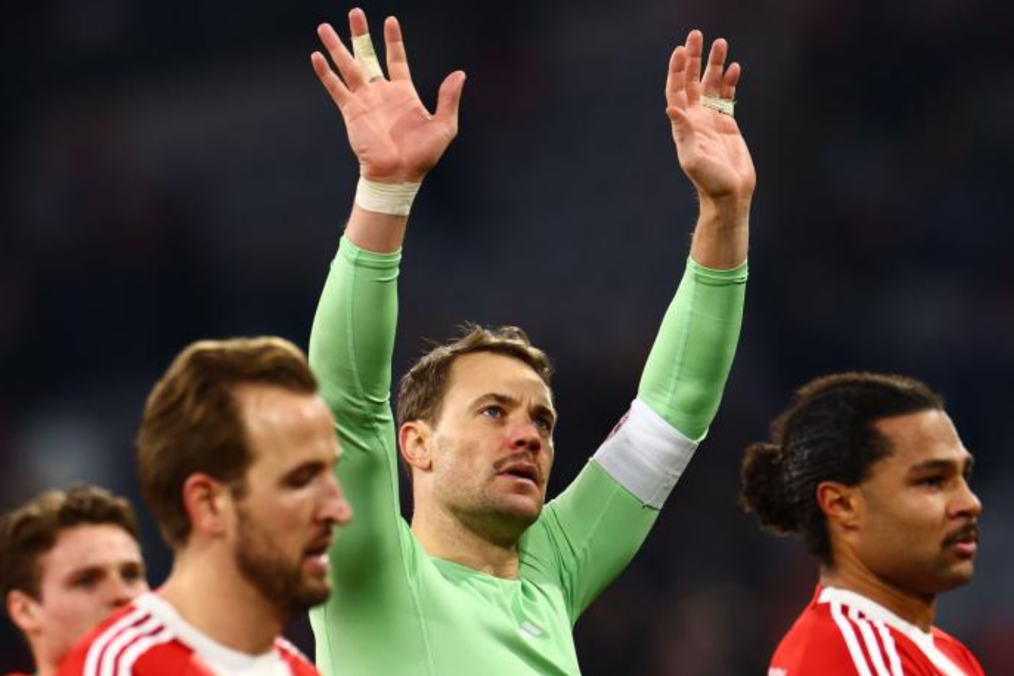Manuel Neuer, en el partido de este sábado ante el St. Pauli.