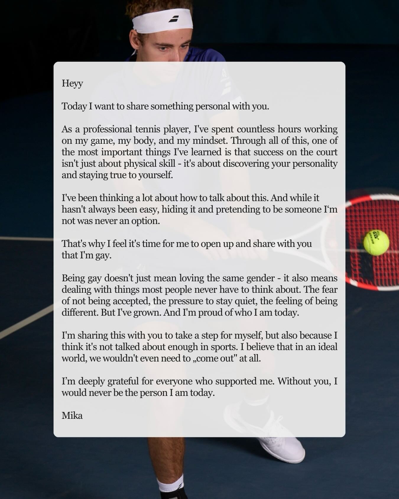 El suizo Mika Brunold revela su homosexualidad “Estoy orgulloso de quién soy” – MARCA