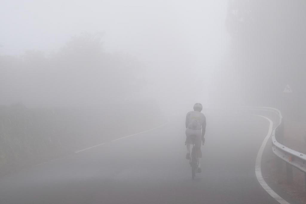 Así se veía el Pico de las Nieves.