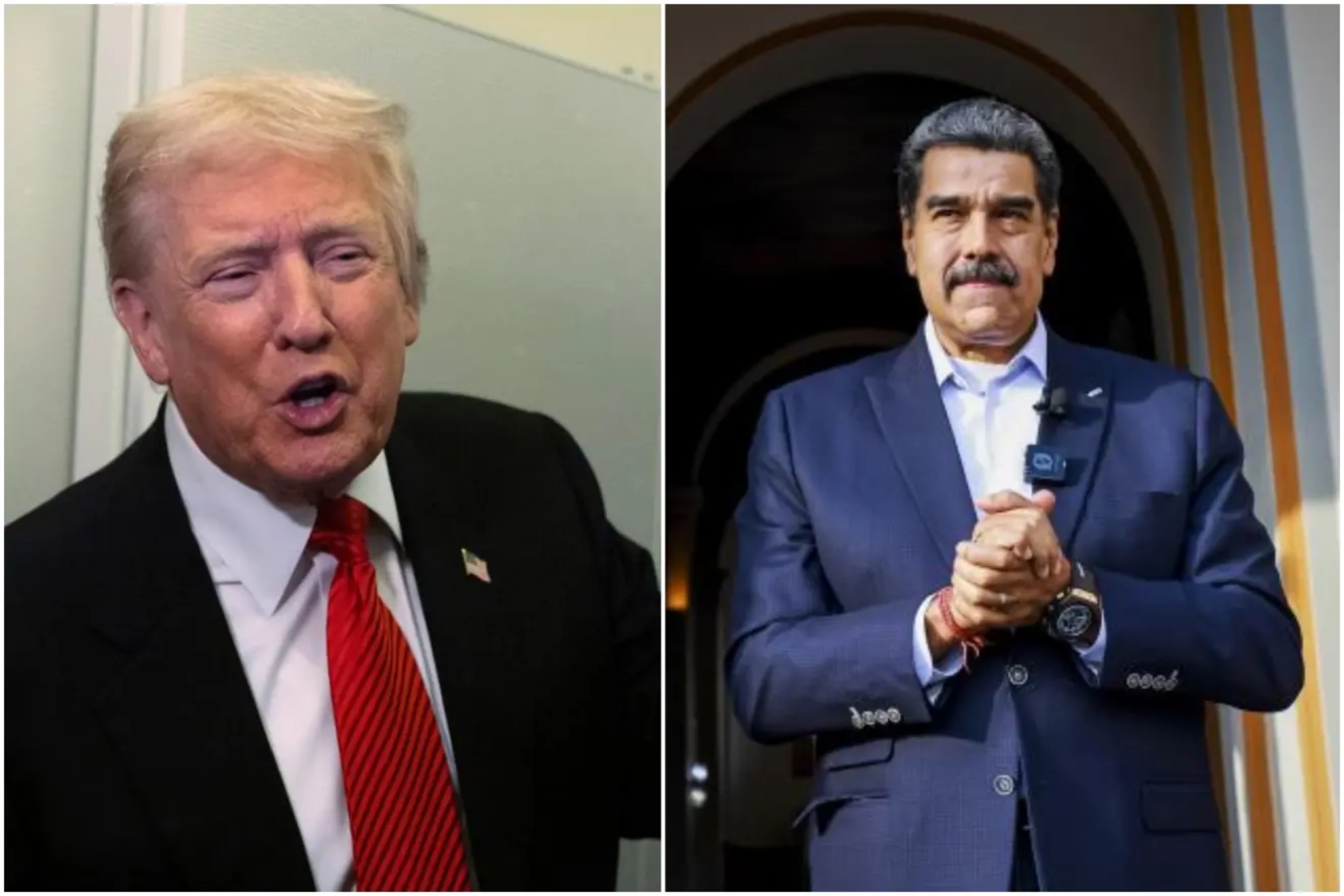 Donald Trump y Nicolás Maduro.