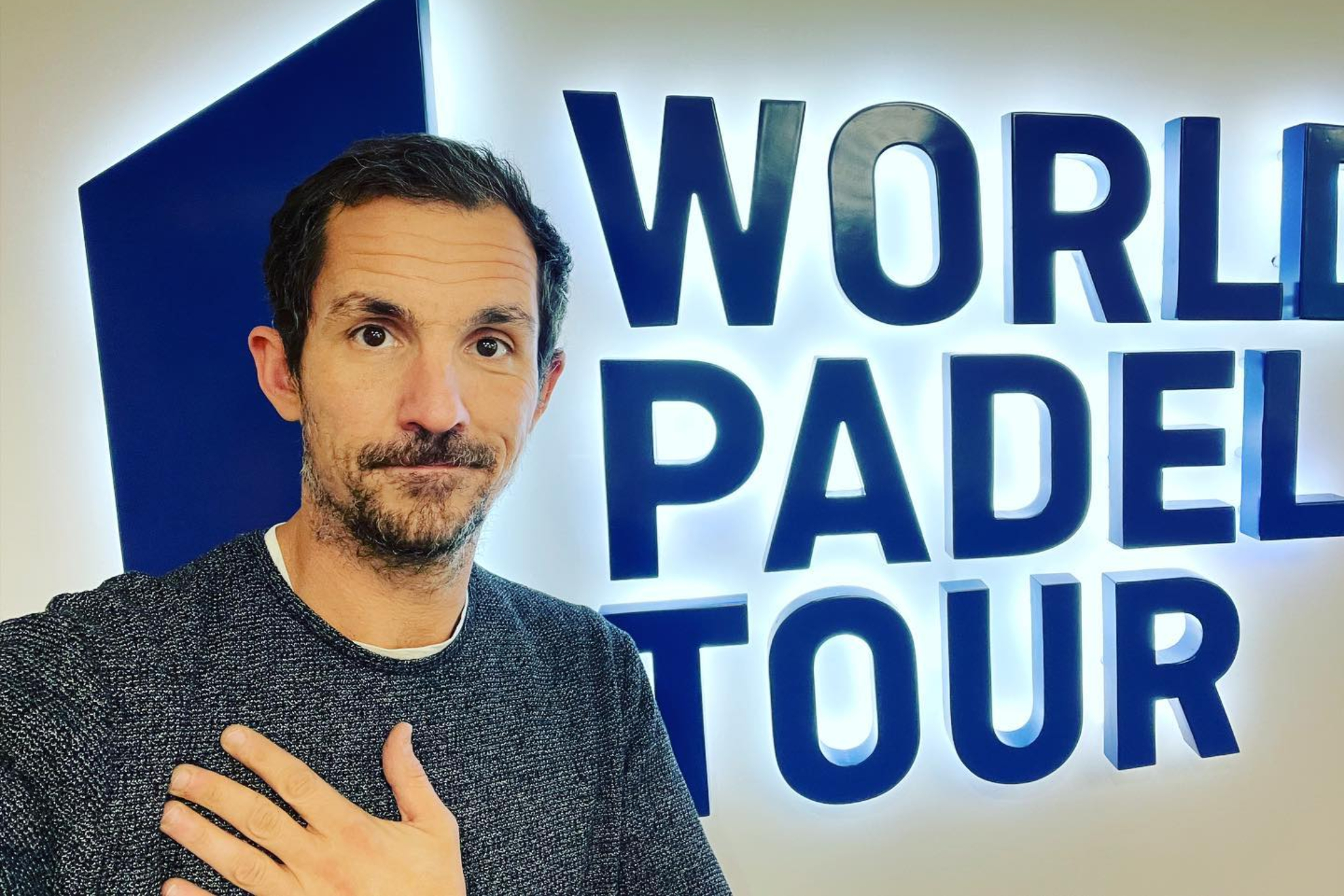 Lalo Alzueta, comentarista principal del antiguo circuito World Padel Tour