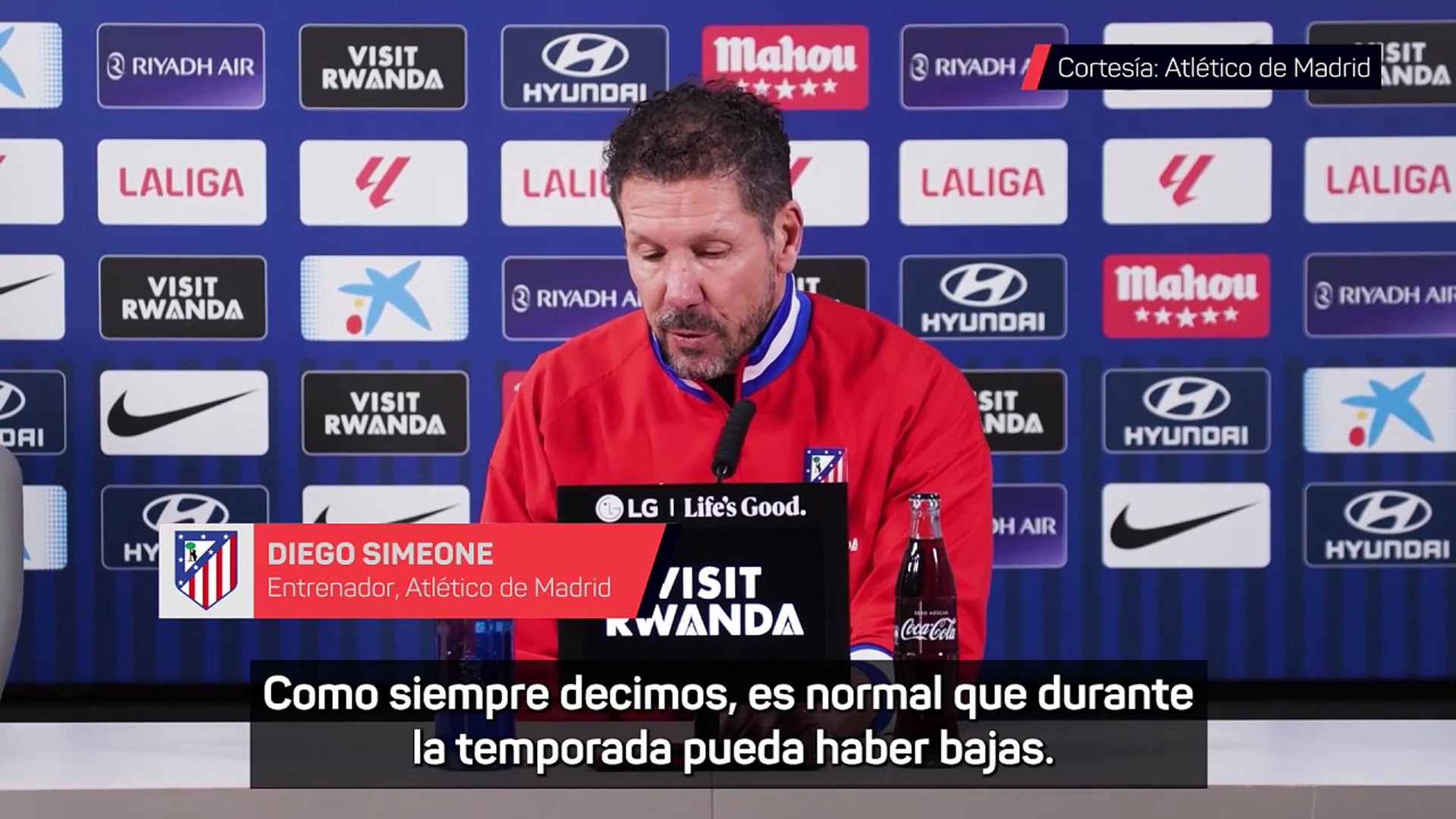 Simeone, sobre las víctimas: "Es una gran oportunidad para que los niños se luzcan."