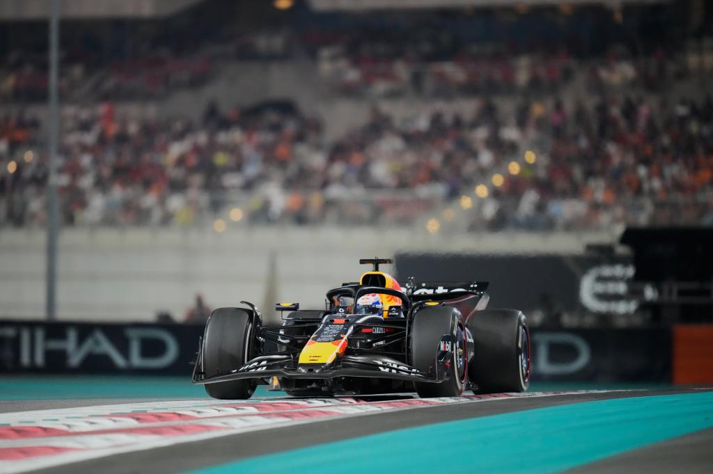 Verstappen, en acción.