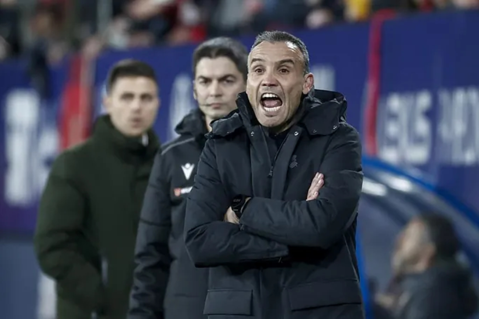 Sergio Francisco, durante el partido que la Real ganó a Osasuna en El Sadar.