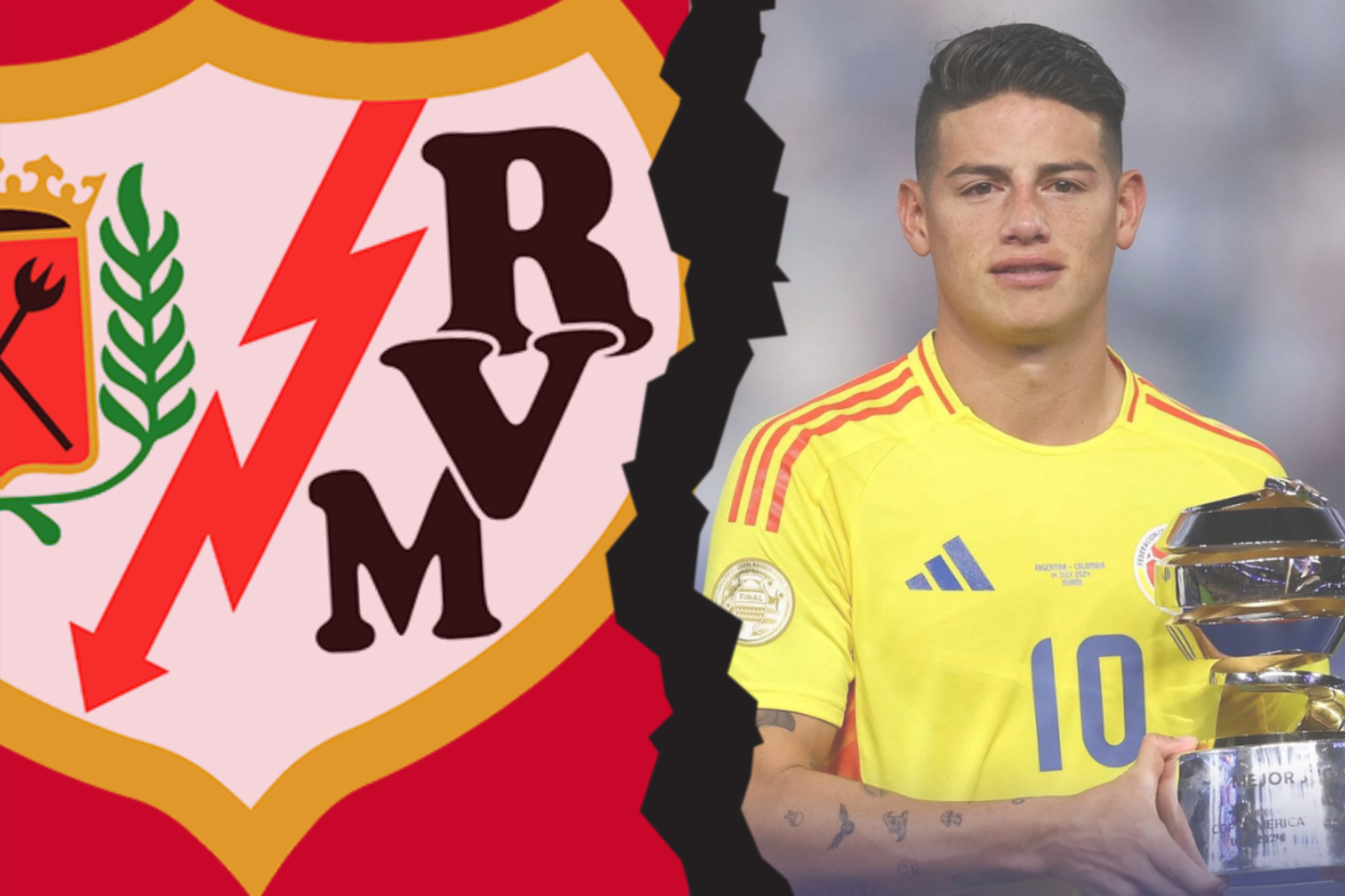 Afirman que James Rodríguez rescindió contrato con Rayo Vallecano y puede negociar como libre