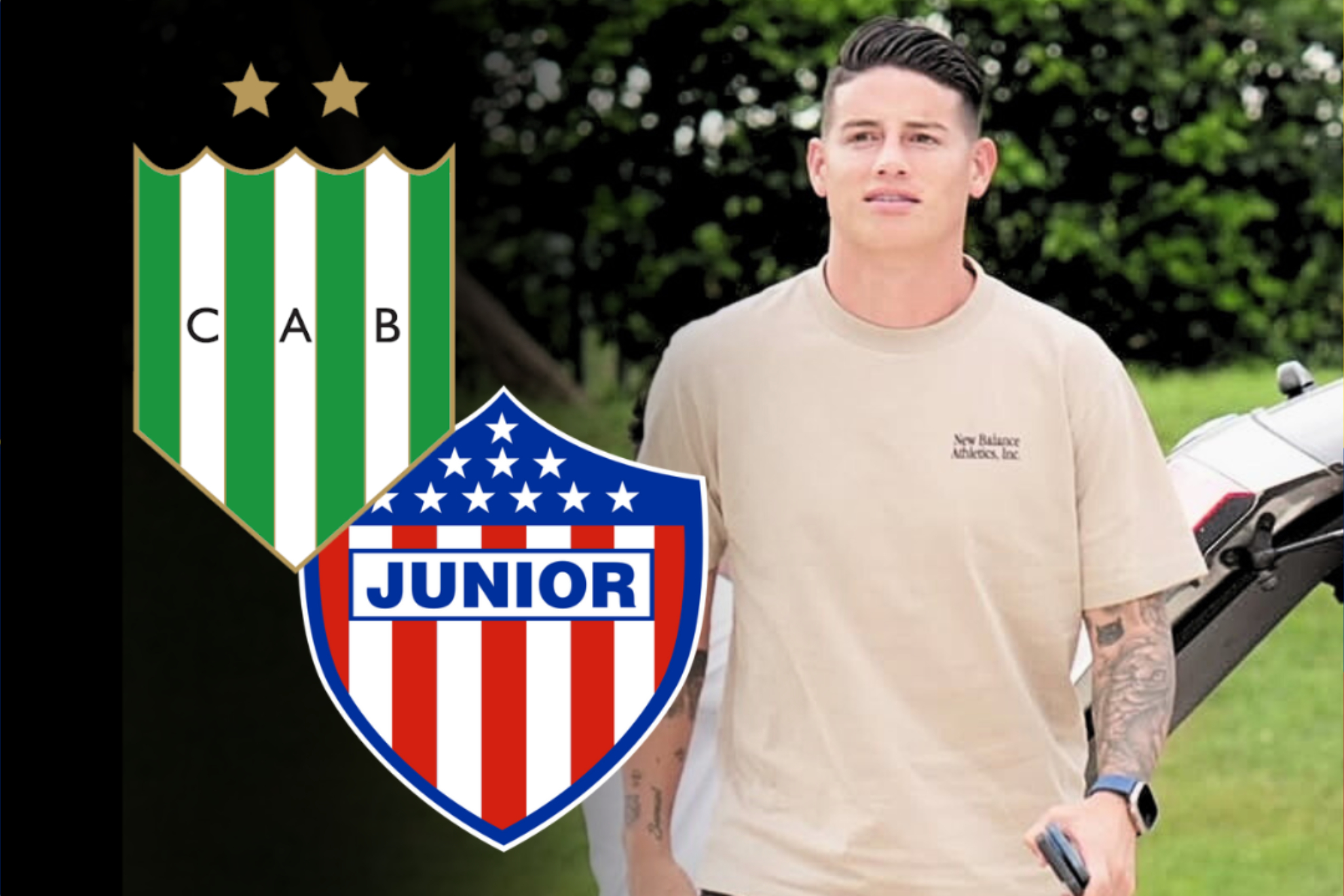 Cambio de planes de James Rodrígeuz revoluciona a Colombia por el Junior y Banfield