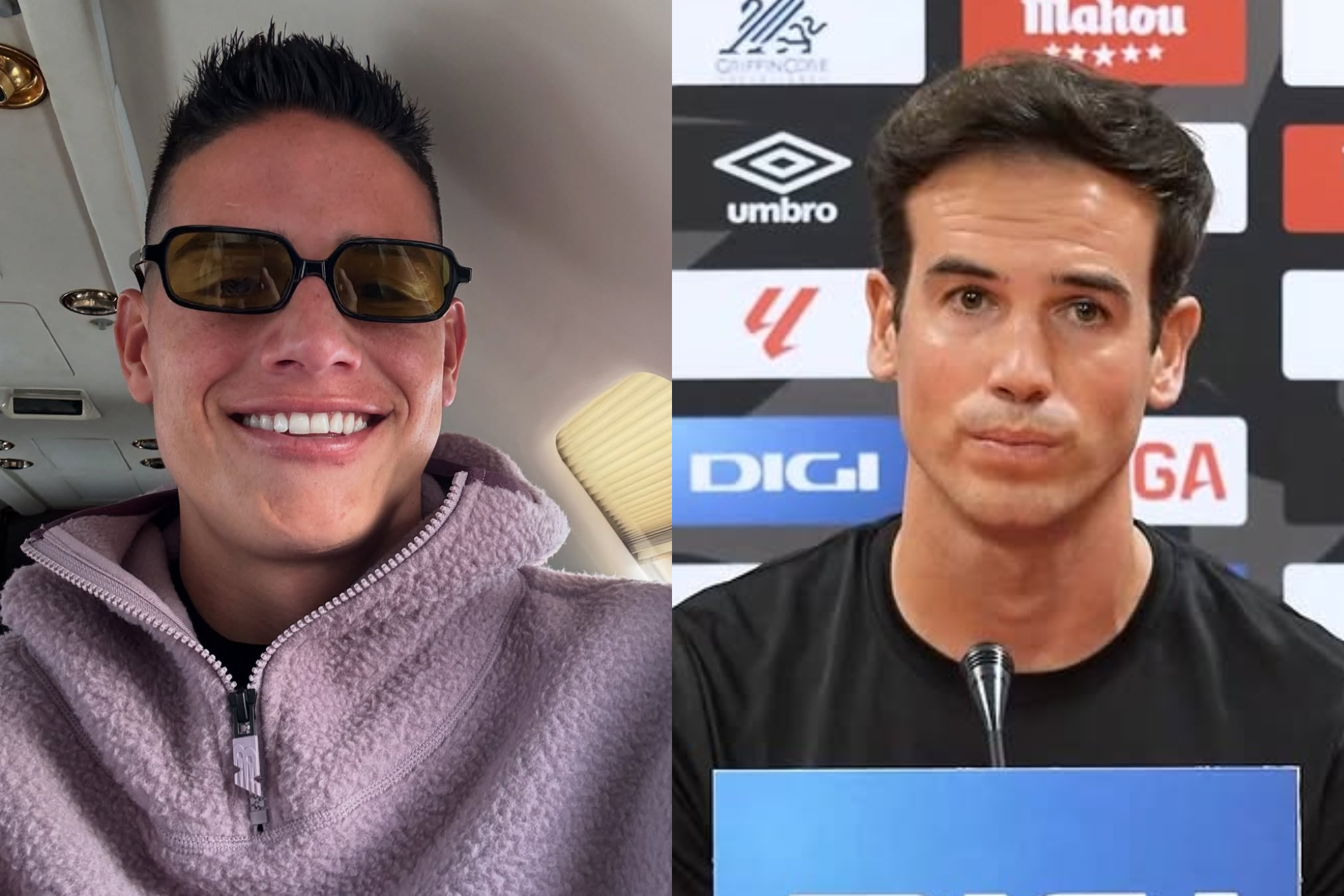 Molestia en Colombia porque íñigo Pérez y Rayo Vallecano no quieren hablar de James Rodríguez