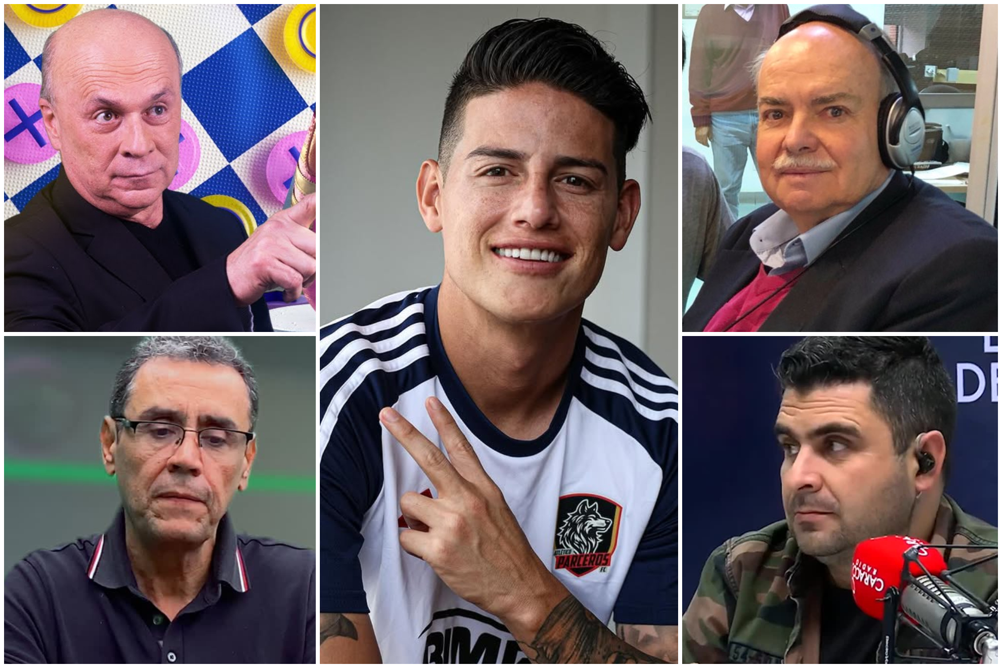 Críticas a James Rodríguez de periodistas colombianos por caso de Junior y Fuad Char