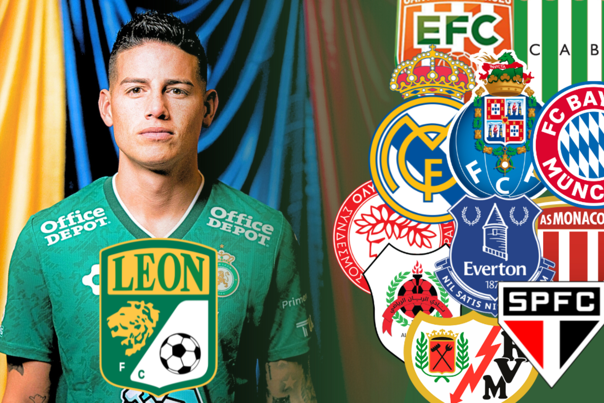 Carrera e inestabilidad de James Rodríguez antes de llegar al León de México en 2025