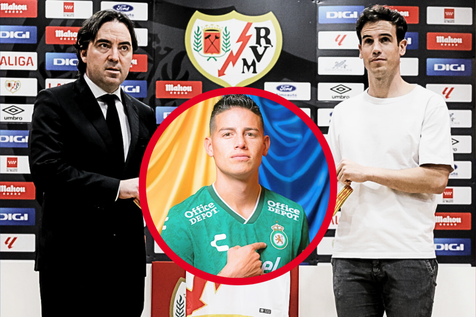 Raúl Martín Presa habló de la salida de James Rodríguez del Rayo Vallecano y quedó apuntado Íñigo Pérez