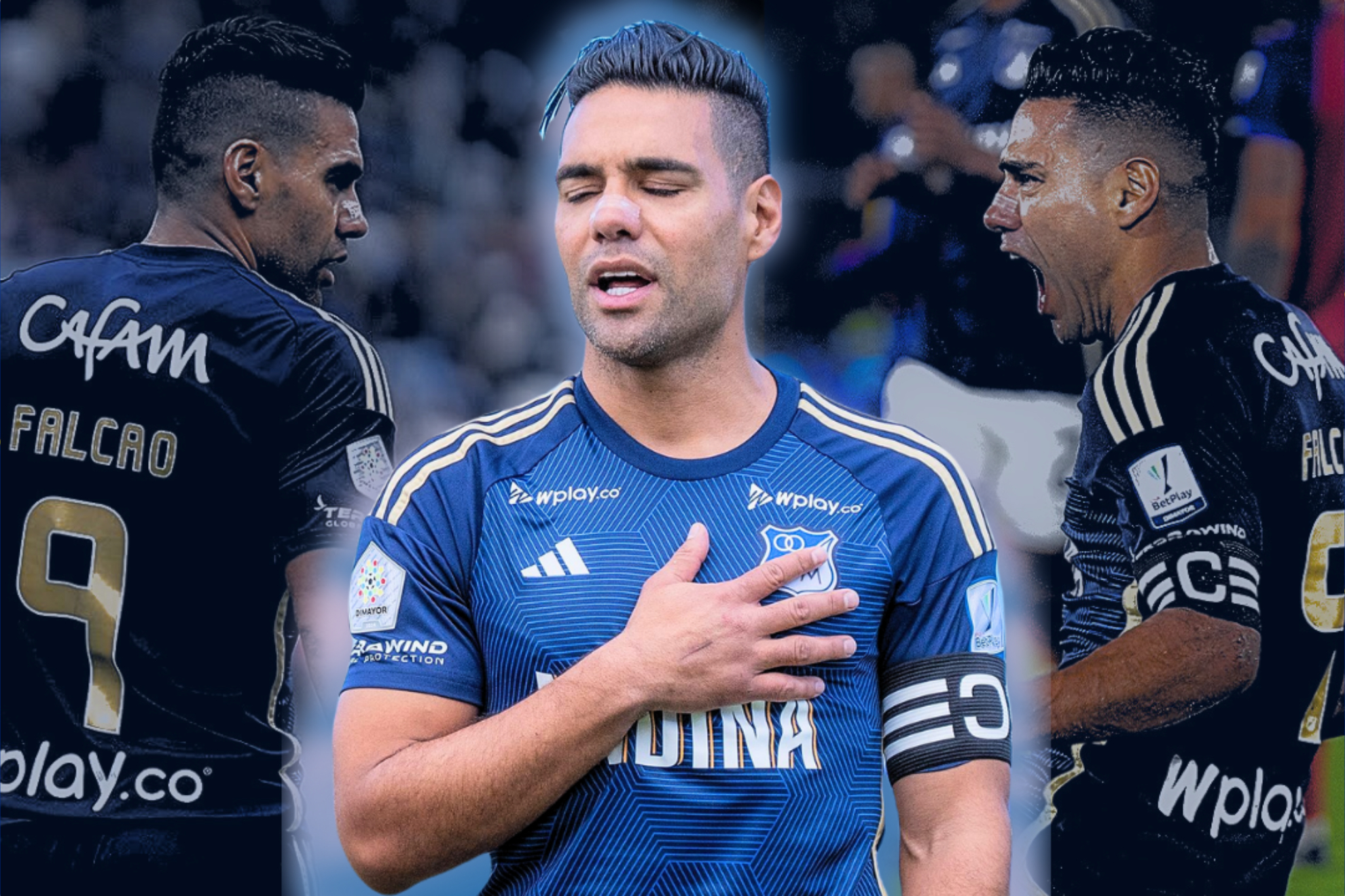 Radamel Falcao García y Millonarios firmaron para el año 2025 y ya está entrenando