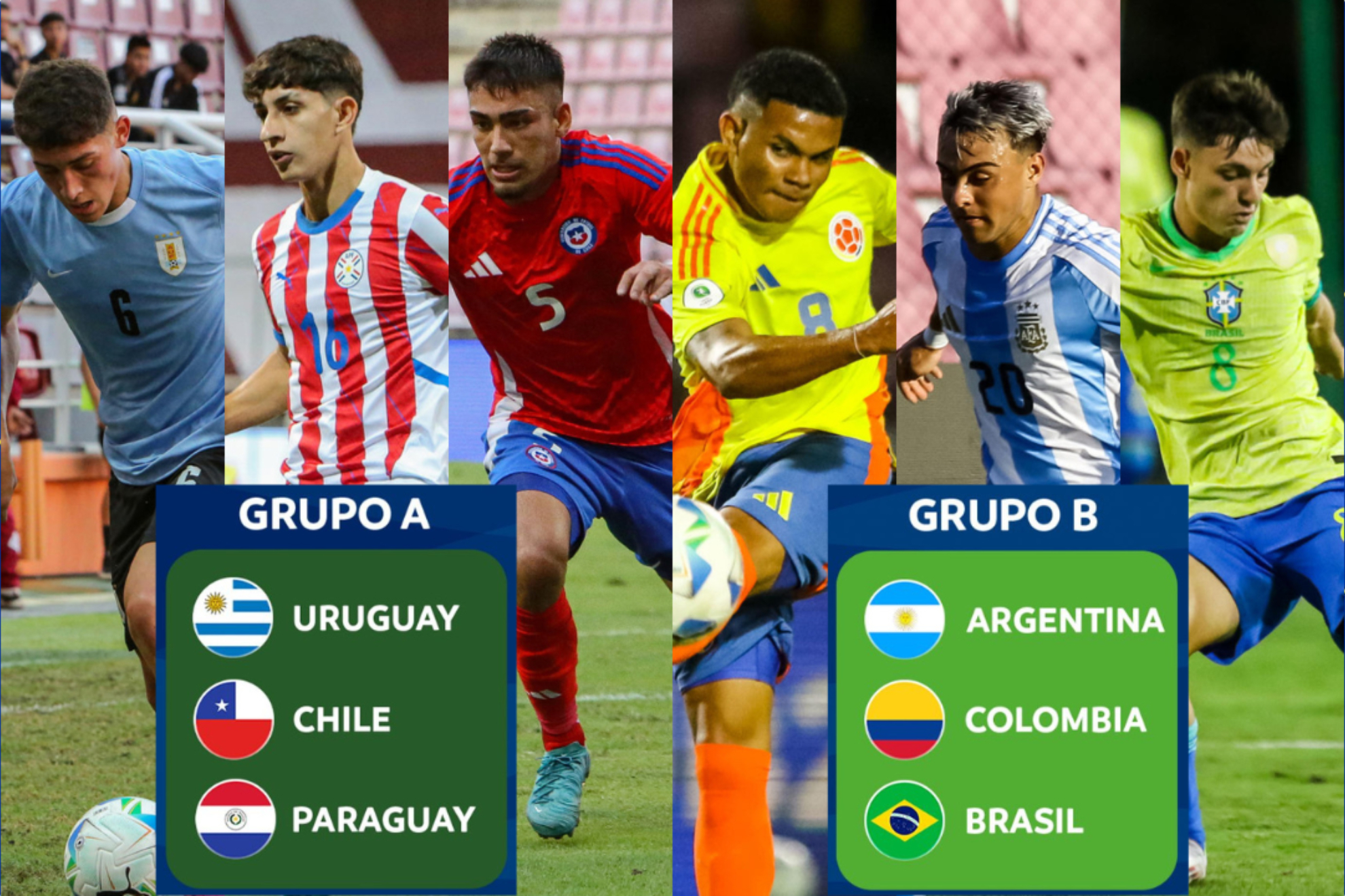 Posiciones y partidos de fecha 5 del Campeonato Sudamericano Sub-20 2025 en Venezuela