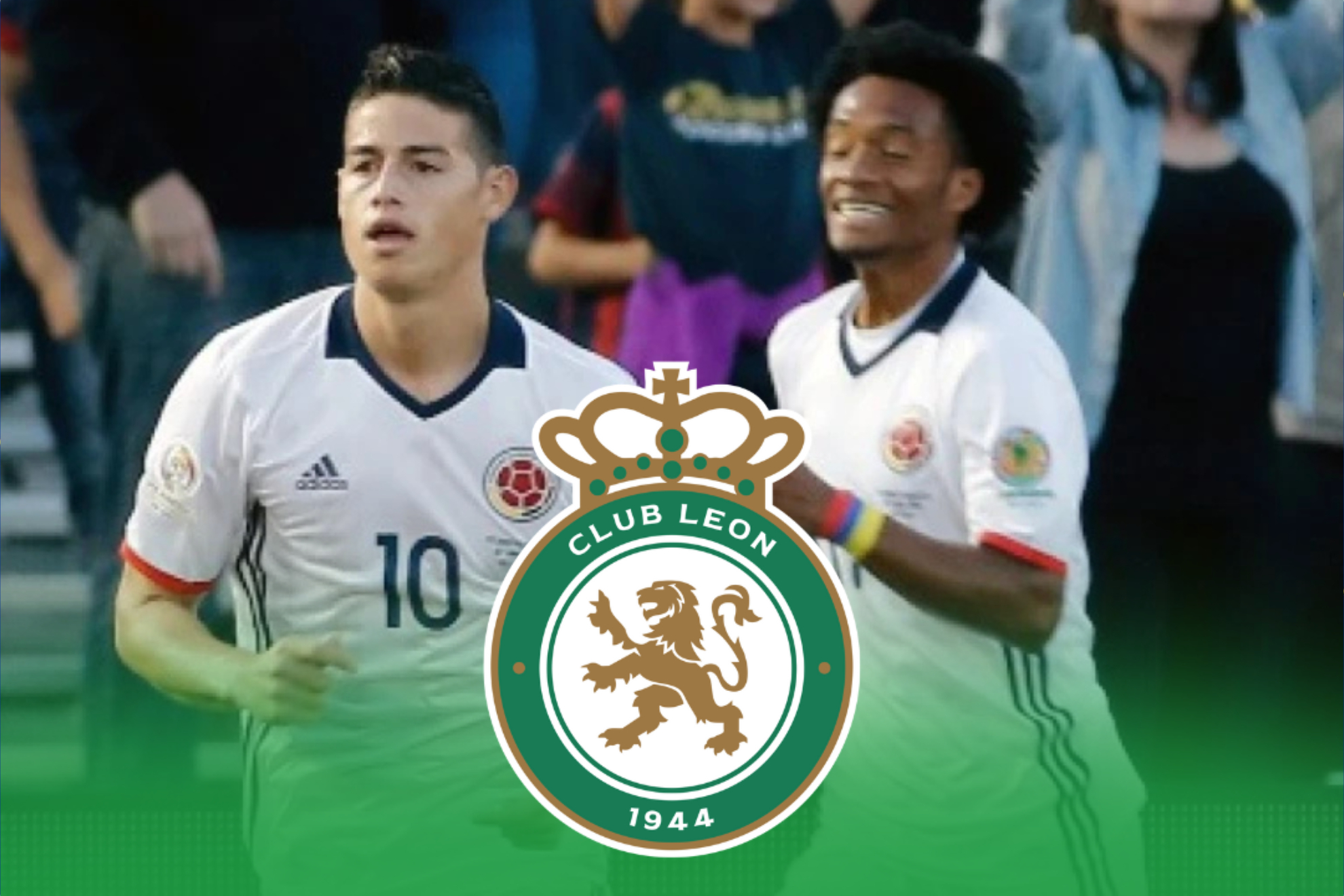 Información sobre posible reunión de James Rodríguez y Juan Guilelrmo Cuadrado en el León de México