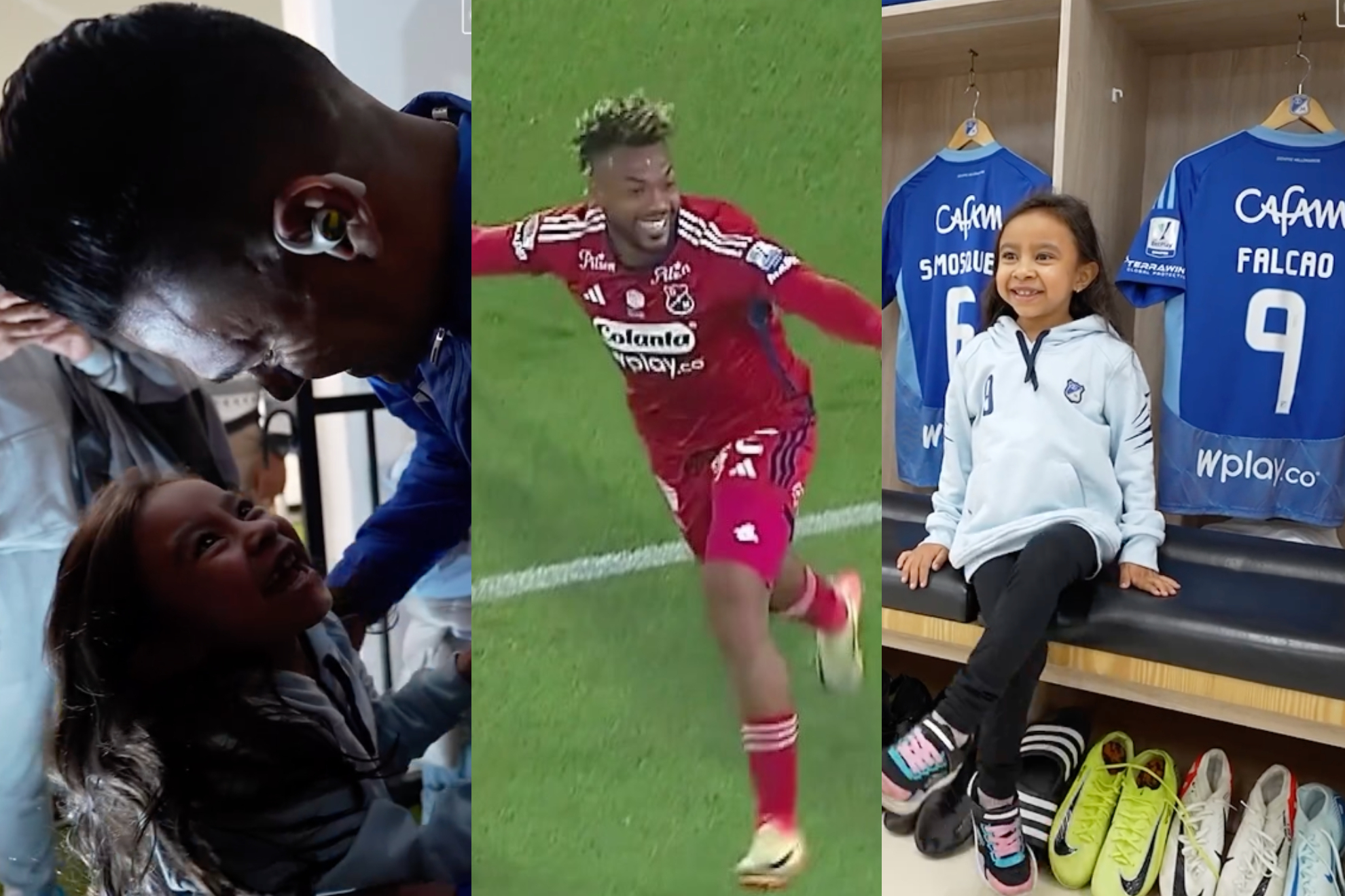 Falcao garcía se encontró con la niña Salomé, pero Millonarios perdió con Medellín en casa