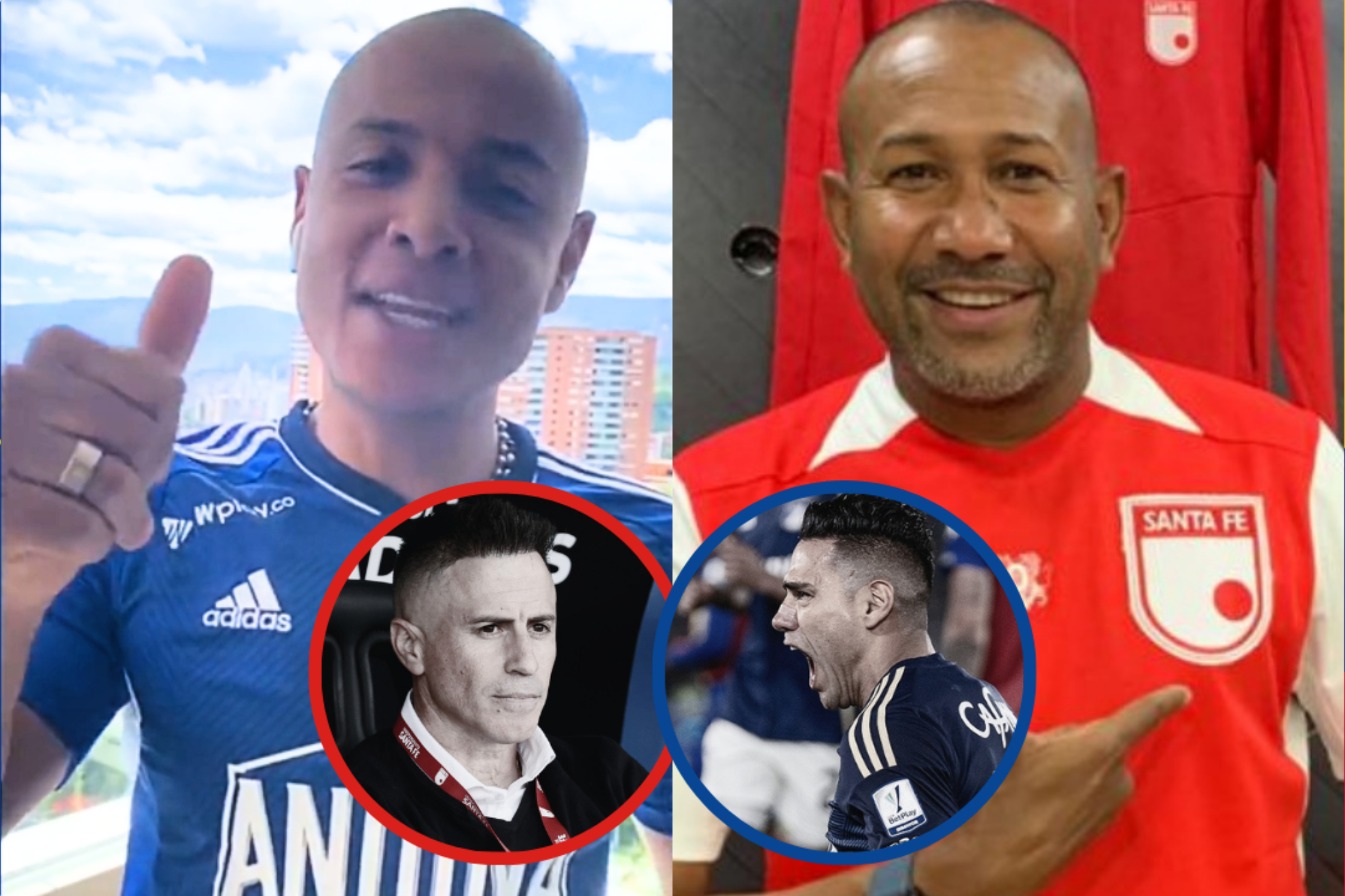 Pelea de Jhonny Ramírez y Agustín Julio por problemas de Millonarios y Santa Fe iniciando el 2025