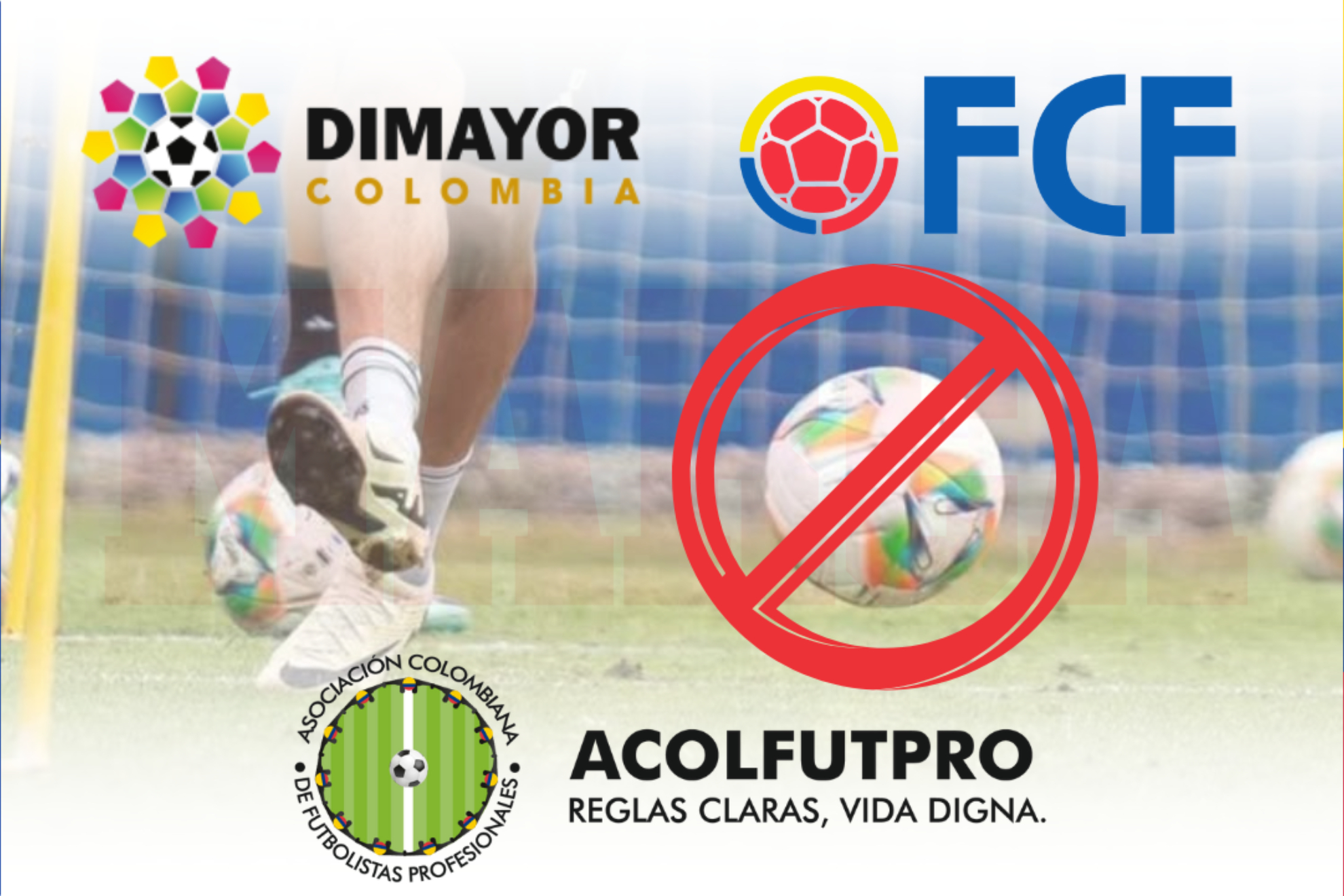 Acolfutorpo anuncia huelga de jugadores de fútbol en Colombia por falta de acuerdos con directivos