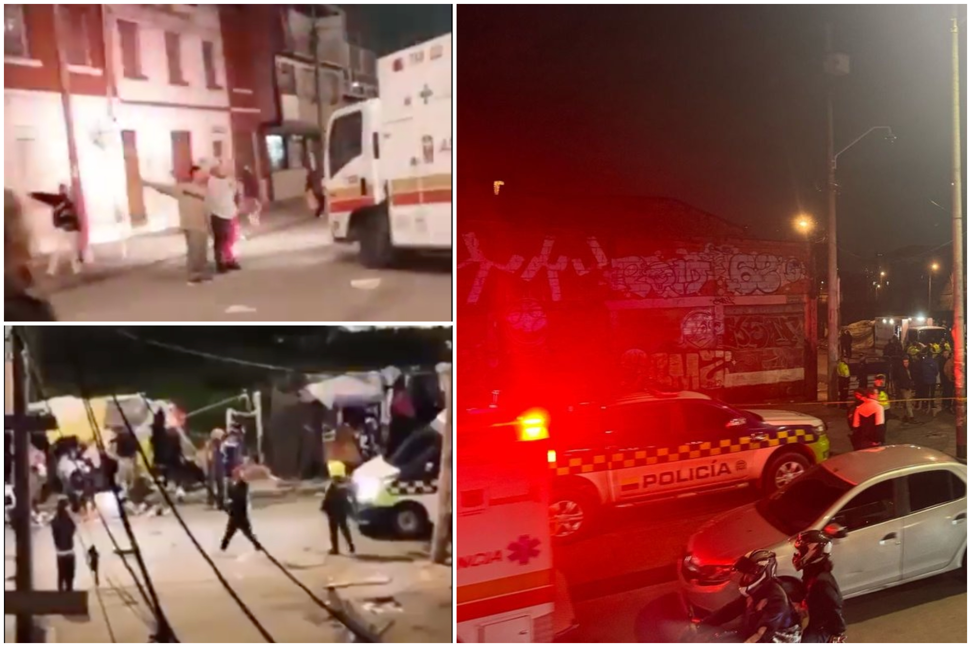 Explosión en el barrio San Bernardo de Bogotá el miércoles 12 de marzo del 2025