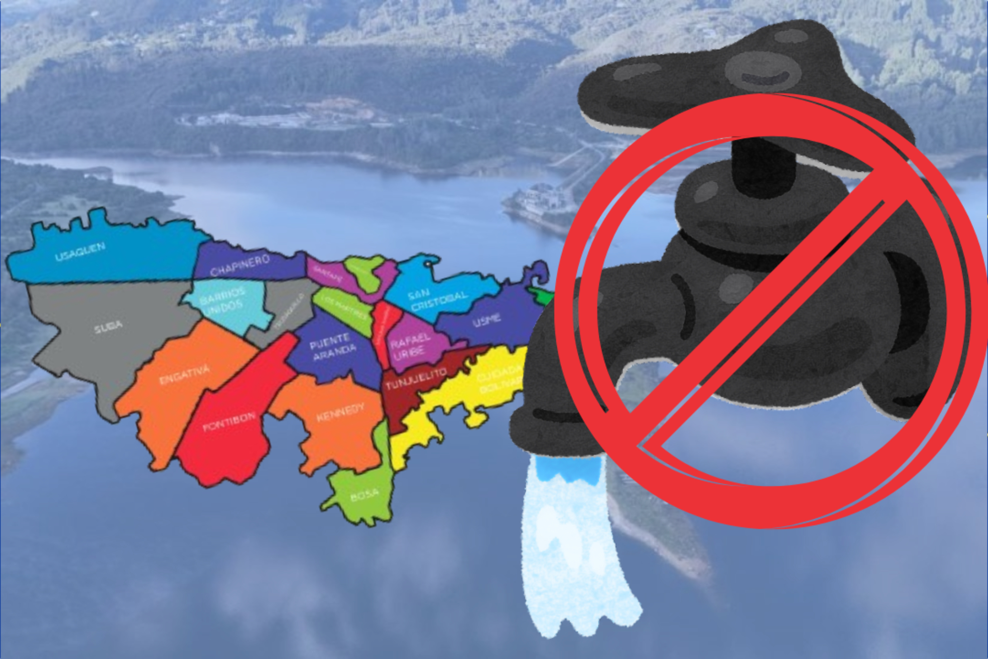 Fechas y zonas de racionamiento de agua en Bogotá para final de marzo del 2025