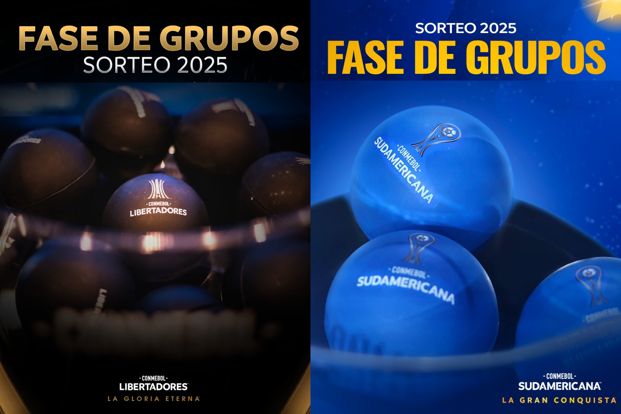 Resultado de los sorteos de Copa Libertadores 2025 y Sudamericana 2025