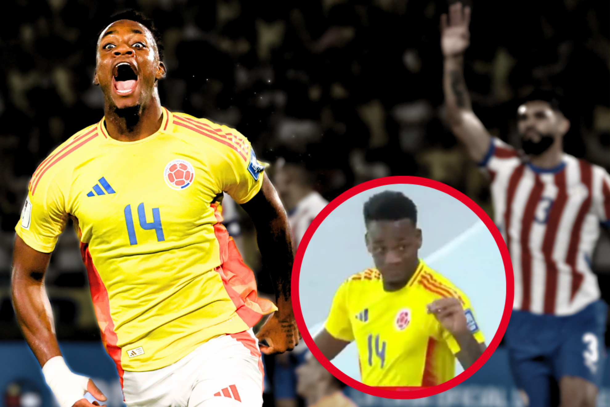 Jhon Jader Durán respondió duro después del empate Colombia 2-2 Paraguay por Eliminatorias al Mundial 2026