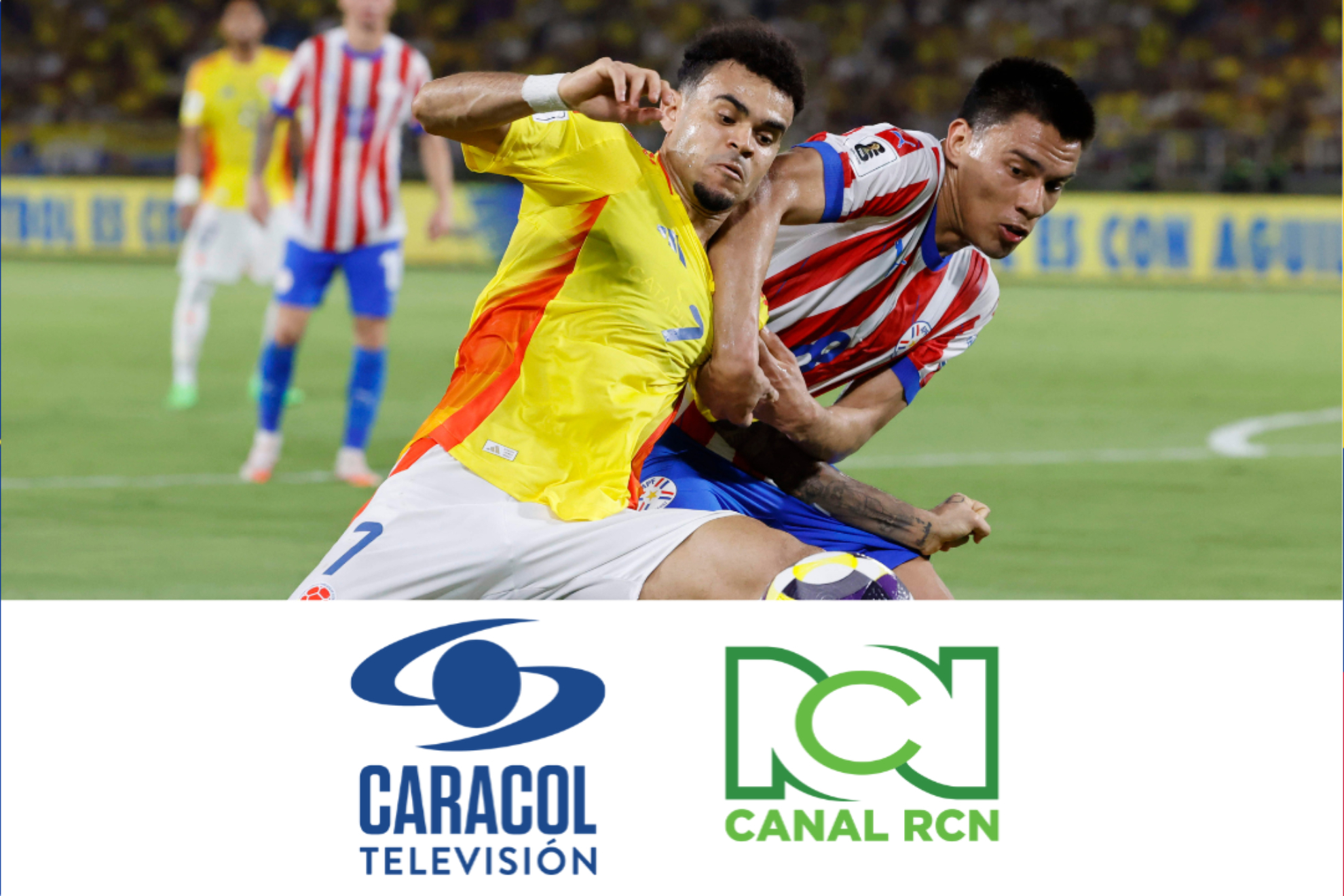 Rating Colombia vs. Paraguay por Eliminatorias al Mundial 2026 entre Canal RCN y Caracol Televisión