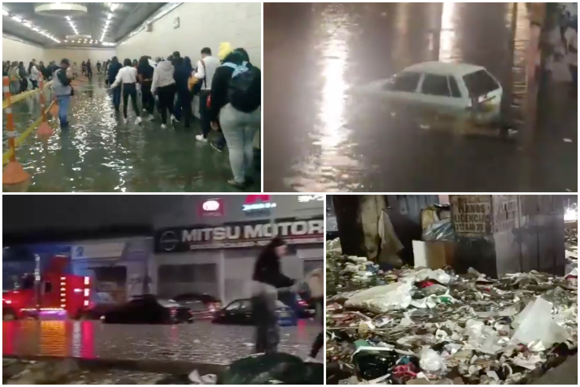 Videos de inundaciones en Bogotá el sábado 29 demarzo del 2024 y de quién es la culpa