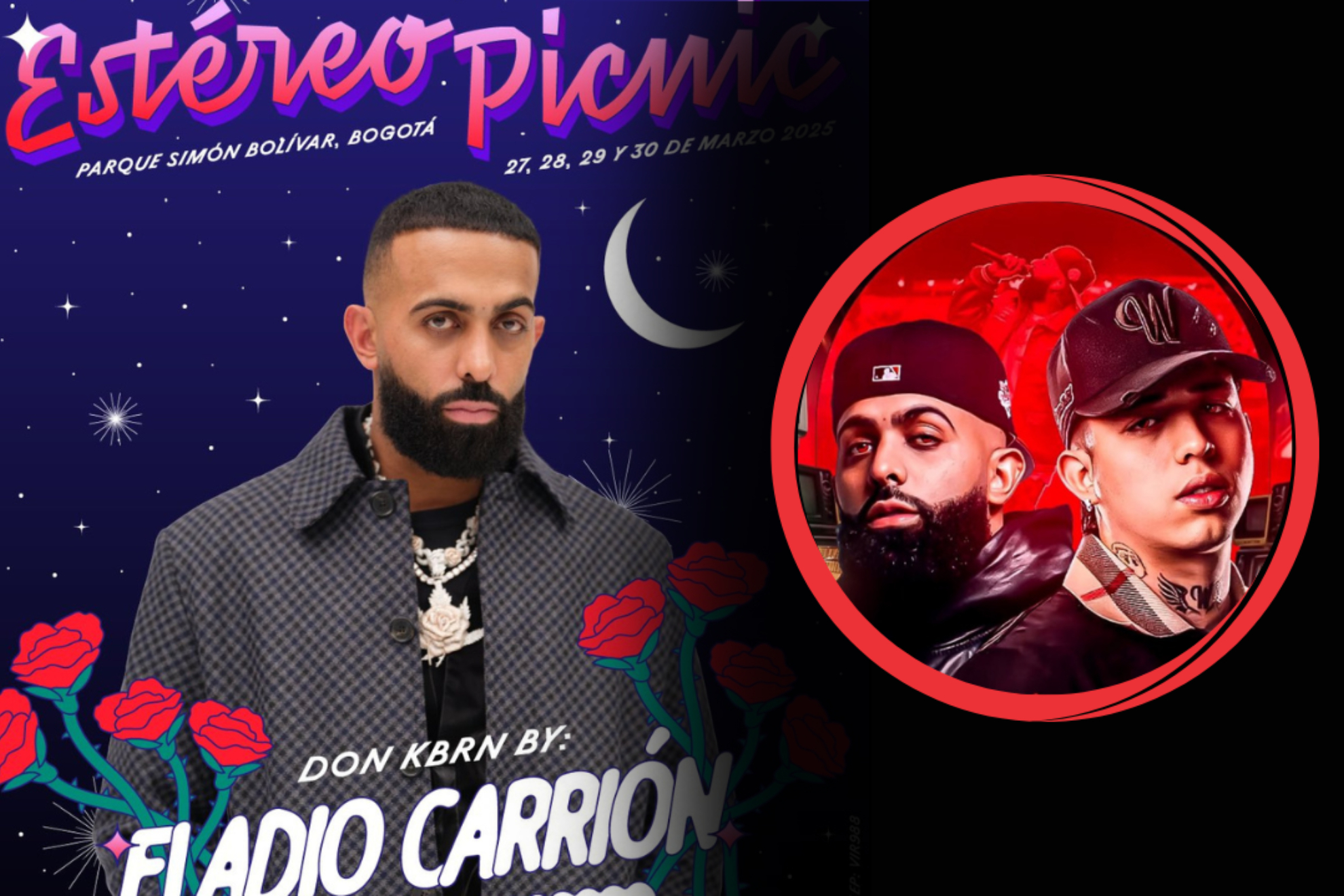 Eladio Carrión dejó el Estéreo Picnic 2025 de Bogotá por irse' con WestCol a Medellín