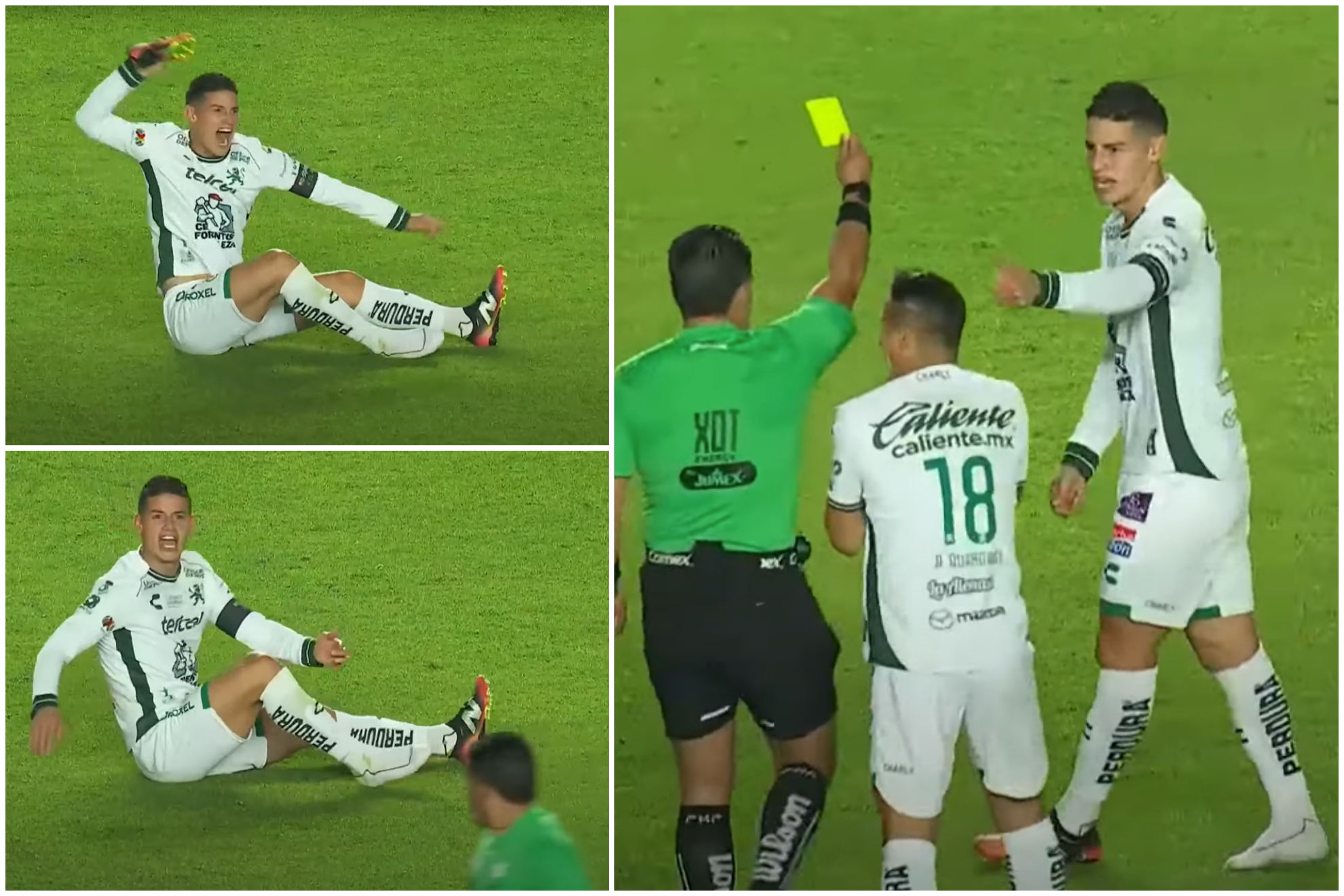 Justifican reclamos y furia de James Rodríguez contra el árbitro de Querétaro vs. León