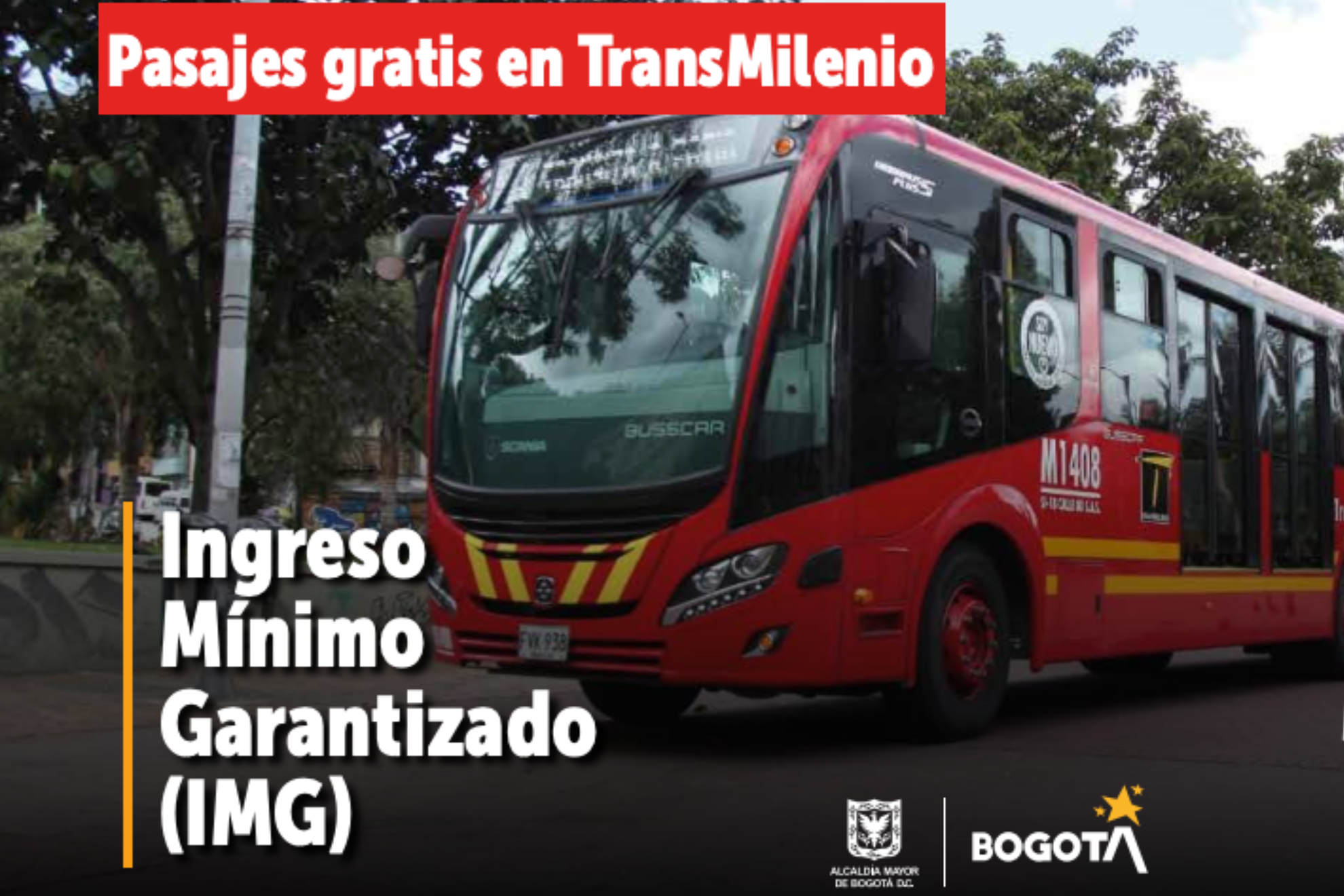 Información de pasajes de Transmilenio gratis en Bogotá para el año 2025