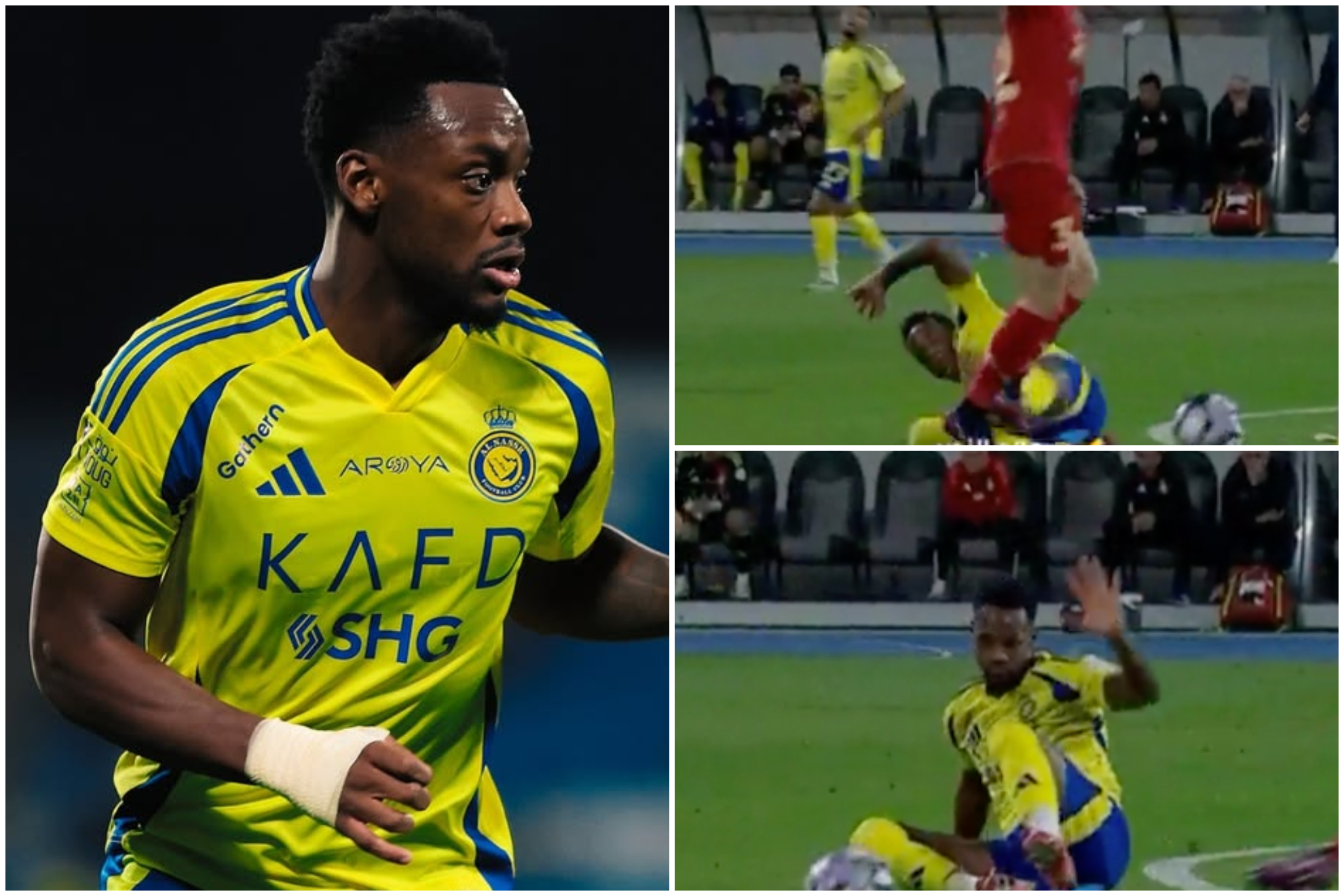 Mal partido de Jhon Jader Durán con Al nassr contra Damac, dejando burlas y una sanción