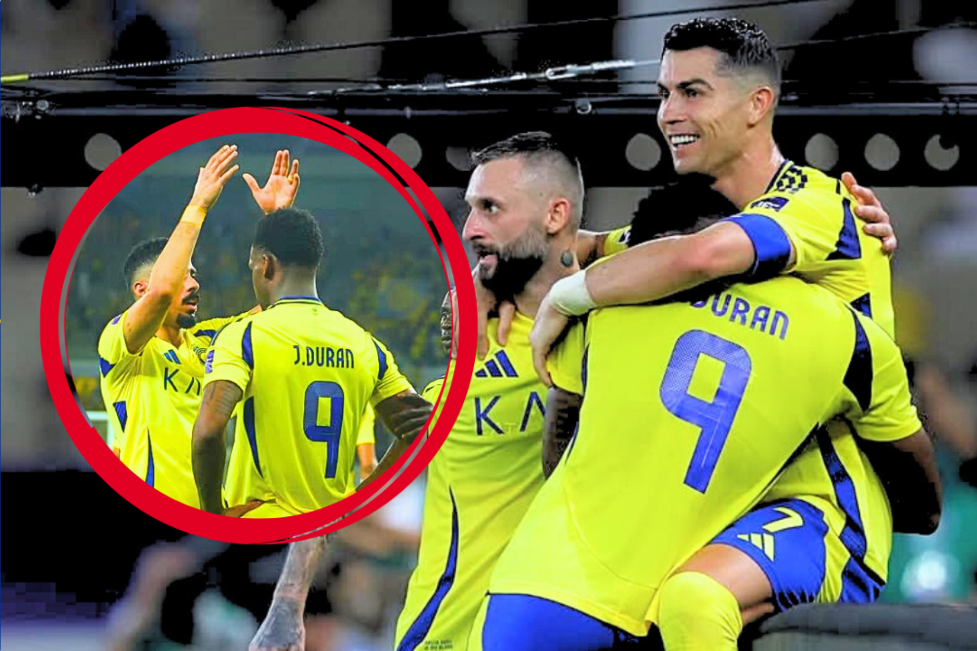 Jhon Jader Durán hizo doblete y Cristiano Ronadlo marcó otro gol, Al Nassr en semifinal de Champions Asiática