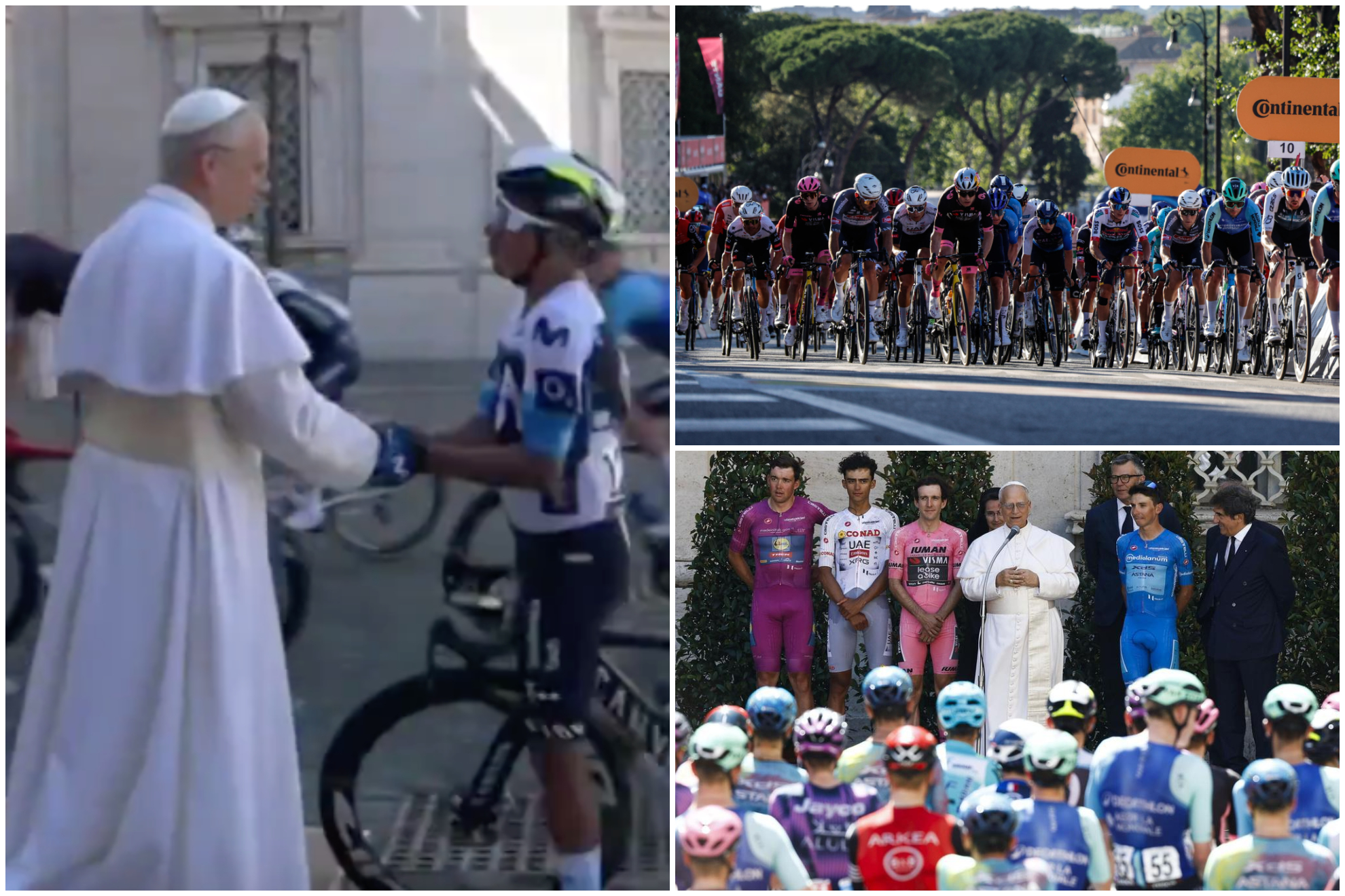 Nairo Quintana rompió protocolo para saludar al Papa León XIV y así quedó clasificación de colombianos en el Giro de Italia 2025