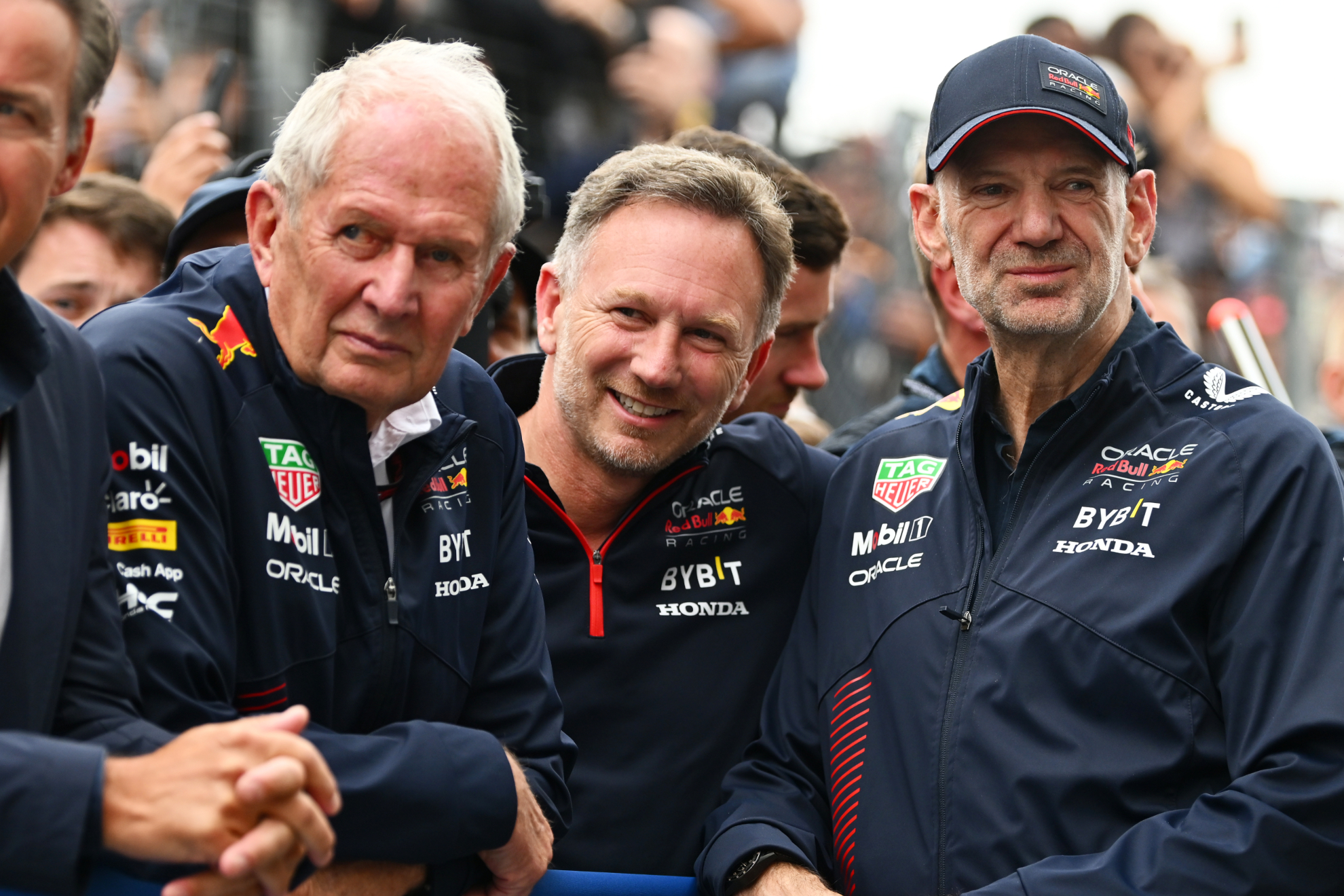 Marko, Horner y Newey.