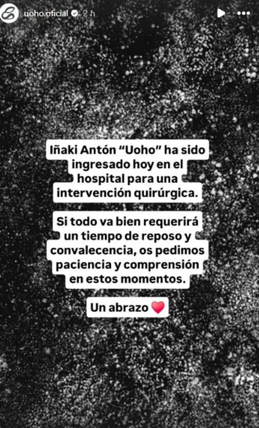 Comunicado sobre el ingreso de Iñaki Antón