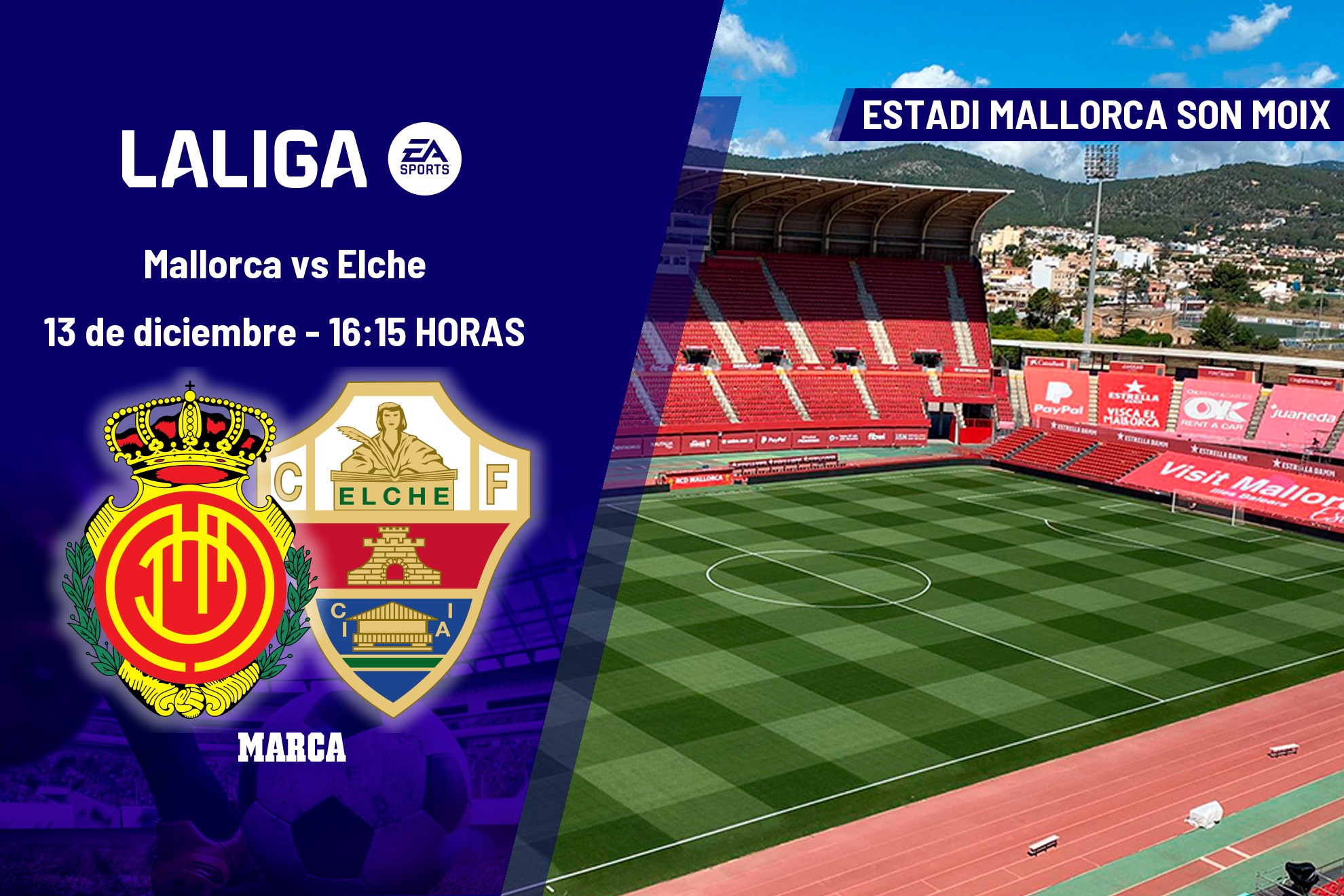 Mallorca - Elche: horario y dónde hoy ver en TV el partido de LaLiga EA ...
