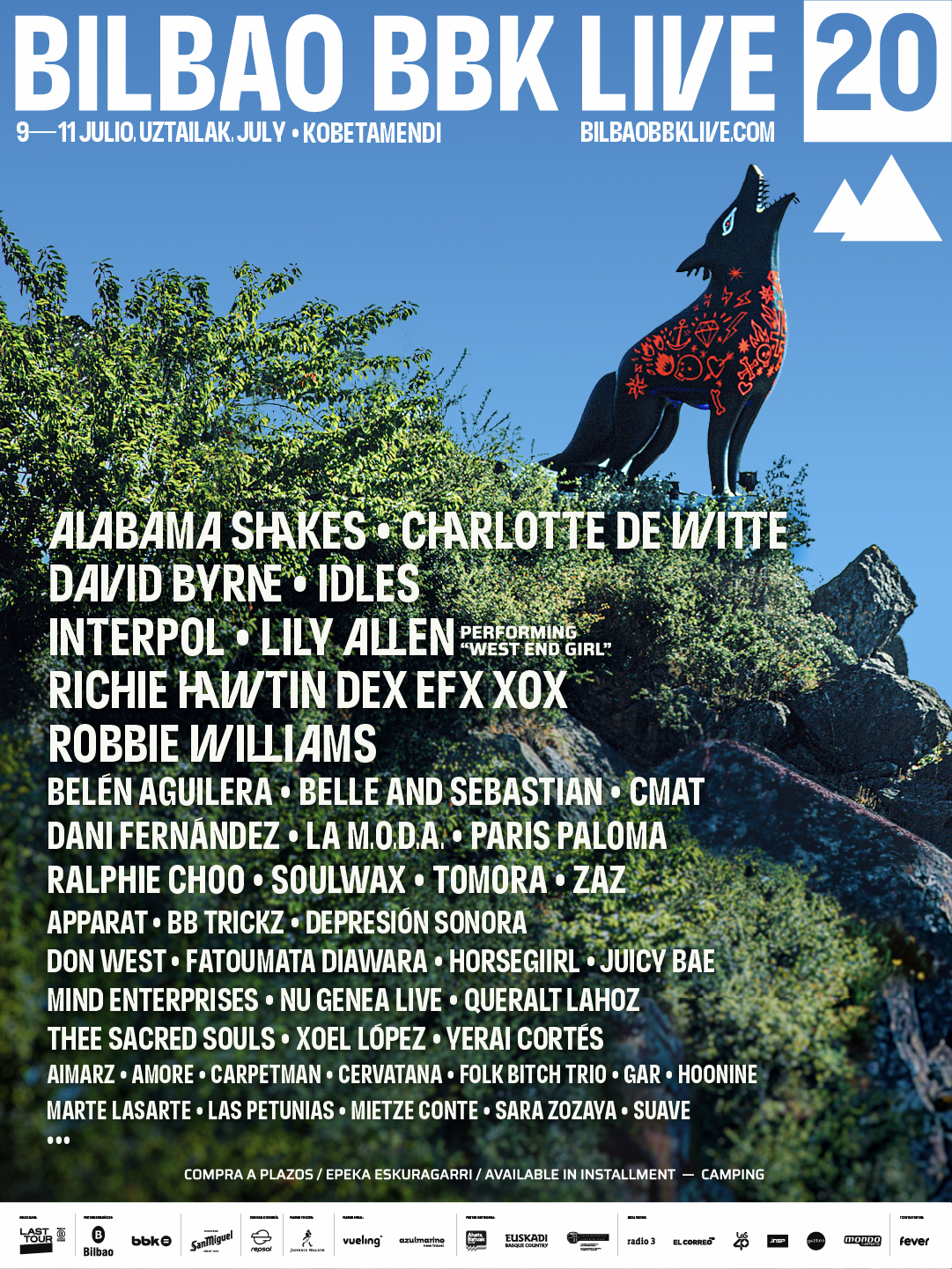 David Byrne y Robbie Williams, primeros artistas confirmados del 20 aniversario del Bilbao BBK Live