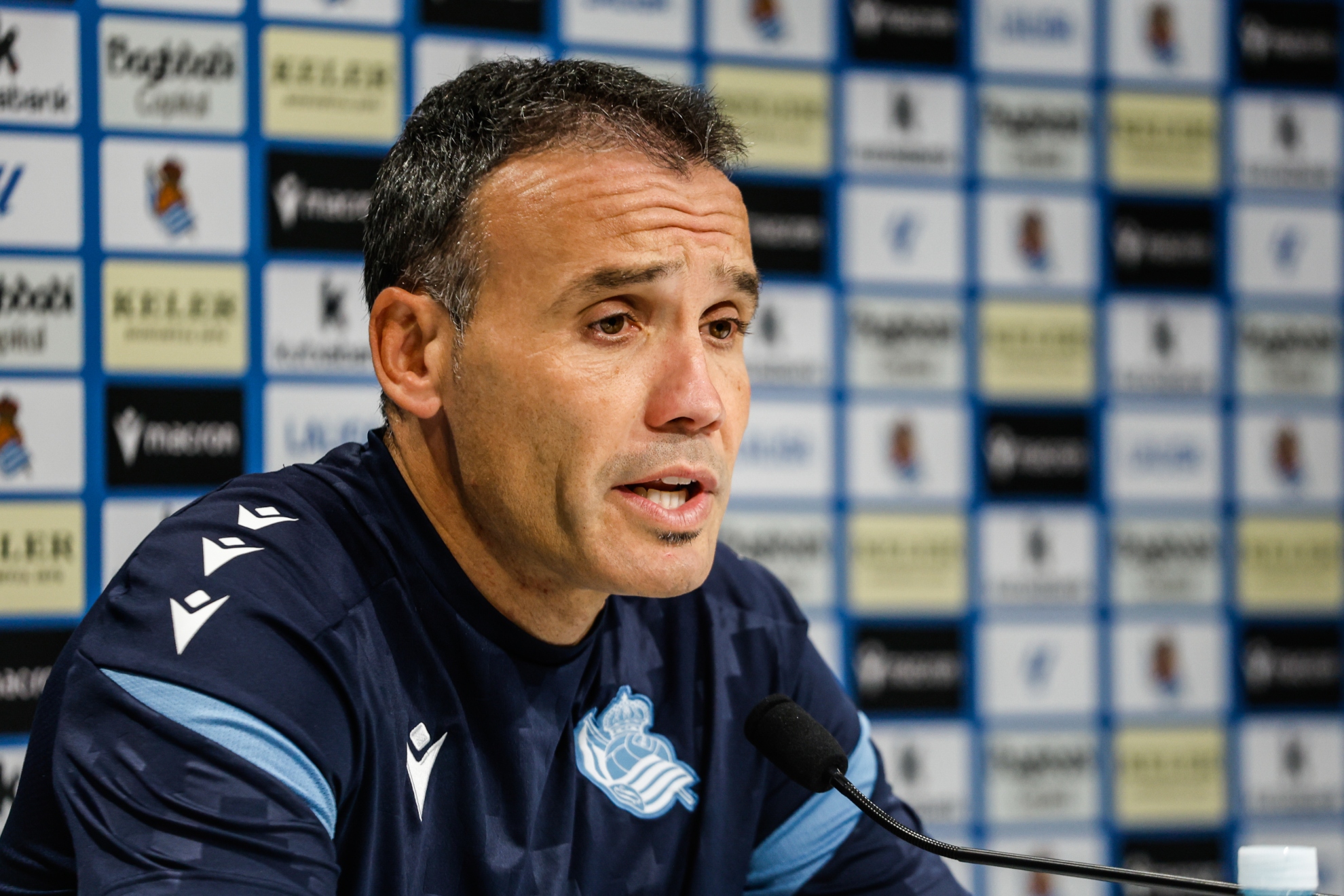 Sergio Francisco, durante une rueda de prensa en Zubieta.