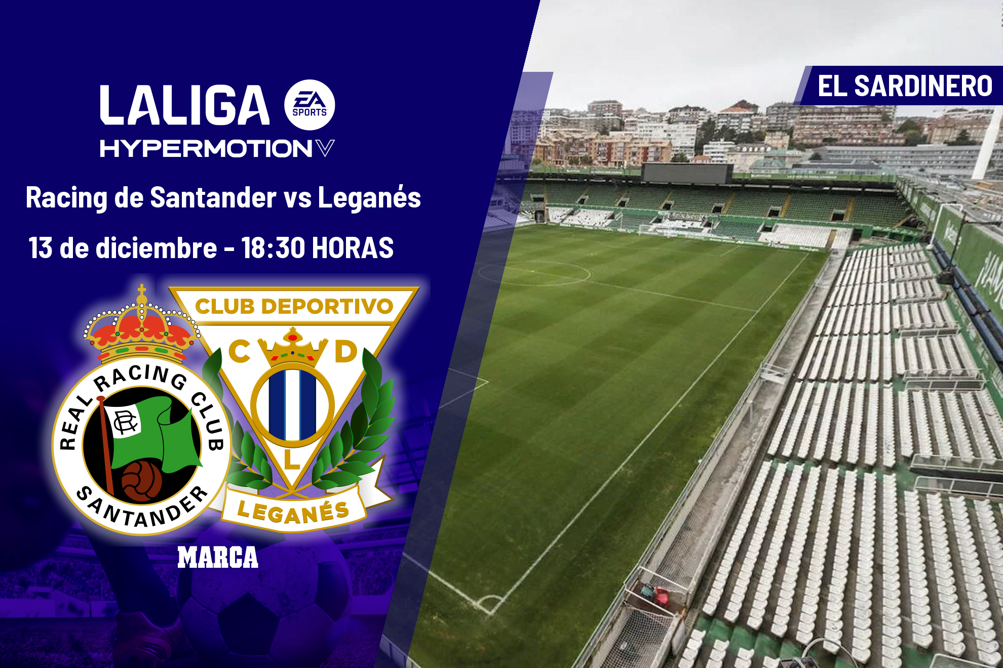Racing de Santander - Leganés: horario y dónde ver hoy el partido de la ...