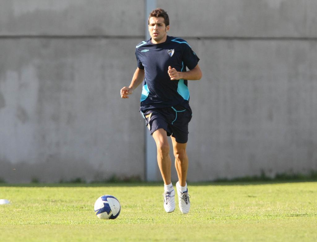 Pere Martí, como jugador del Málaga.